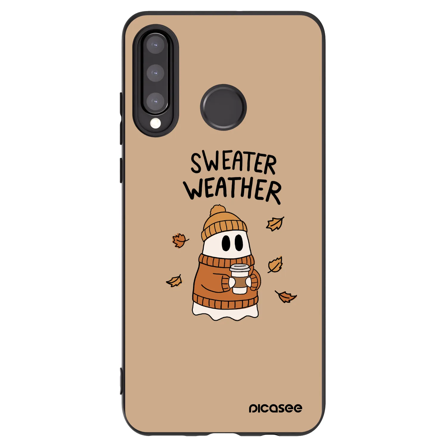 Picasee husă neagră din silicon pentru Huawei P30 Lite - Sweater ghost