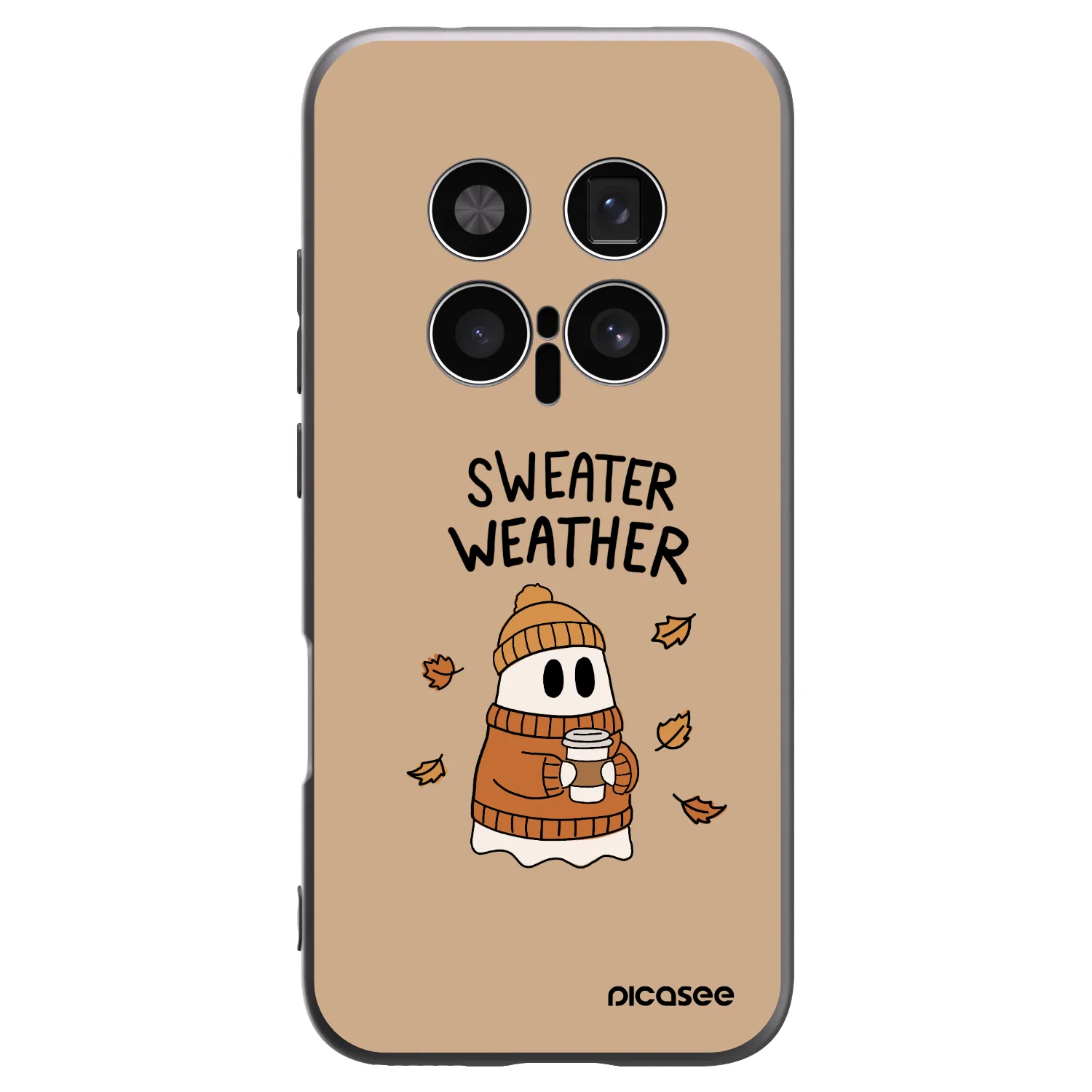 Picasee husă neagră din silicon pentru Honor Magic8 Pro 5G - Sweater ghost