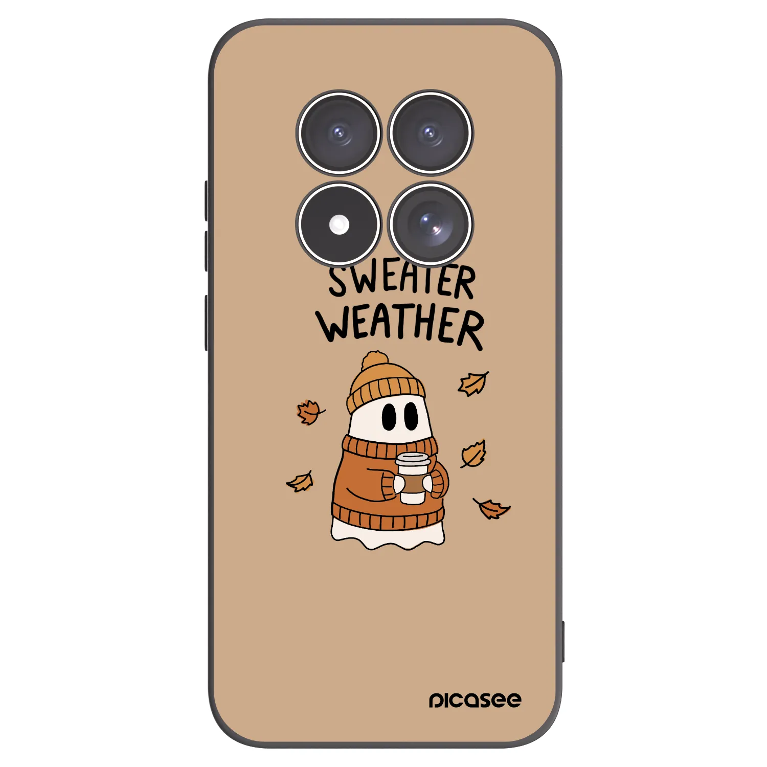 Picasee husă neagră din silicon pentru Xiaomi Redmi Note 15 Pro 5G - Sweater ghost