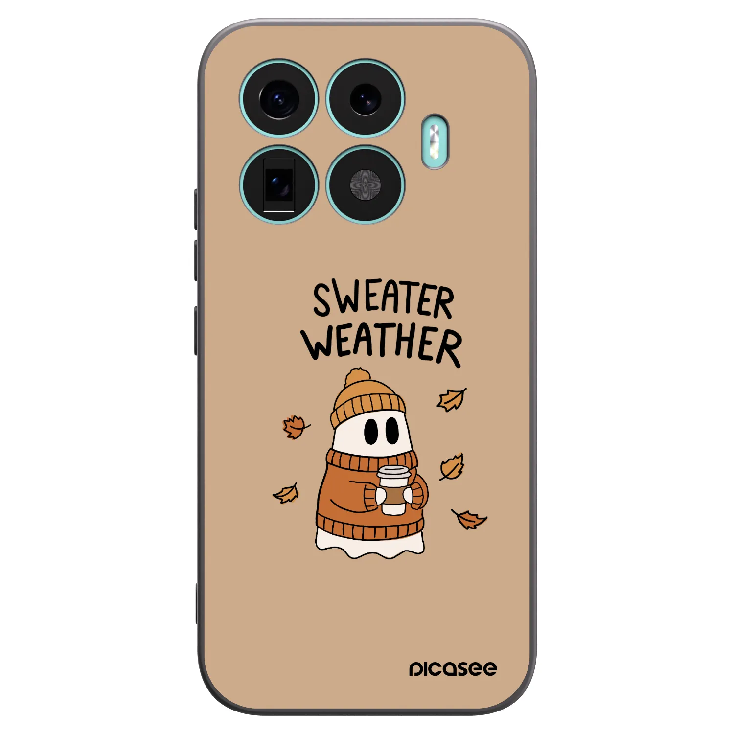 Picasee husă neagră din silicon pentru Xiaomi 17T - Sweater ghost