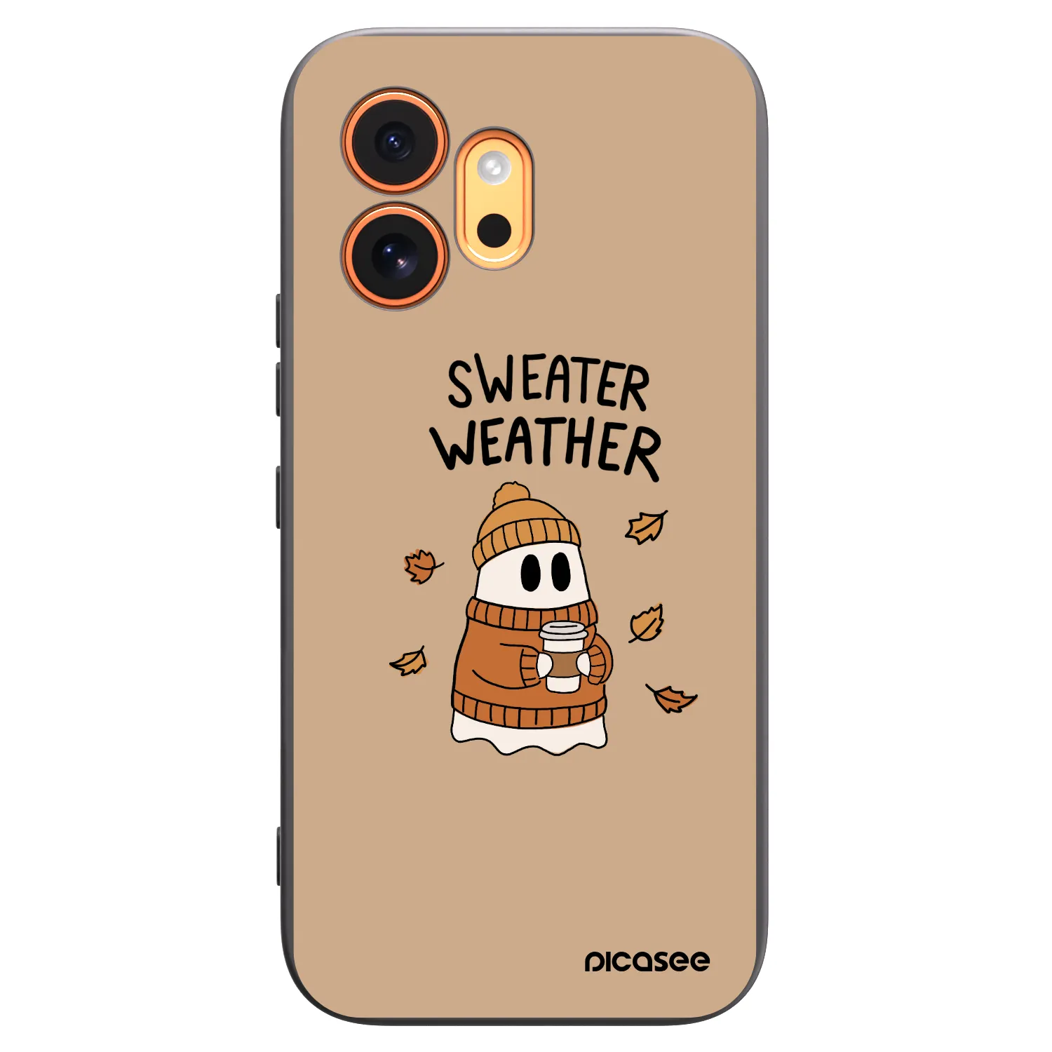 Picasee husă neagră din silicon pentru Honor 600 - Sweater ghost