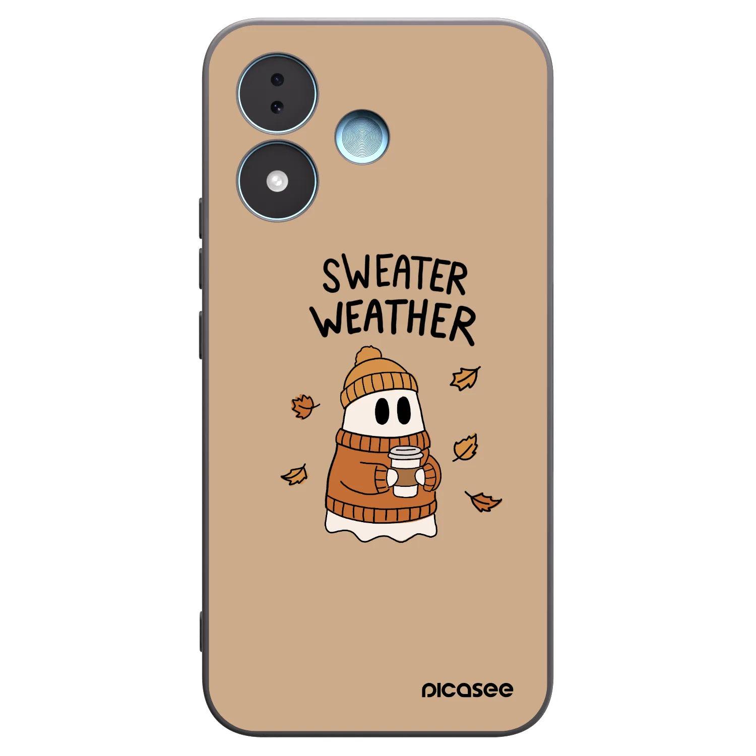 Picasee husă neagră din silicon pentru Xiaomi Redmi Note 17 5G - Sweater ghost