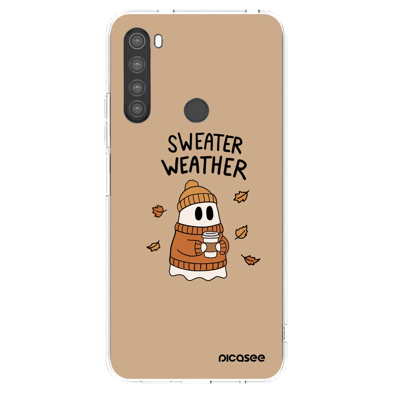 Picasee husă transparentă din silicon pentru Xiaomi Redmi Note 8 - Sweater ghost