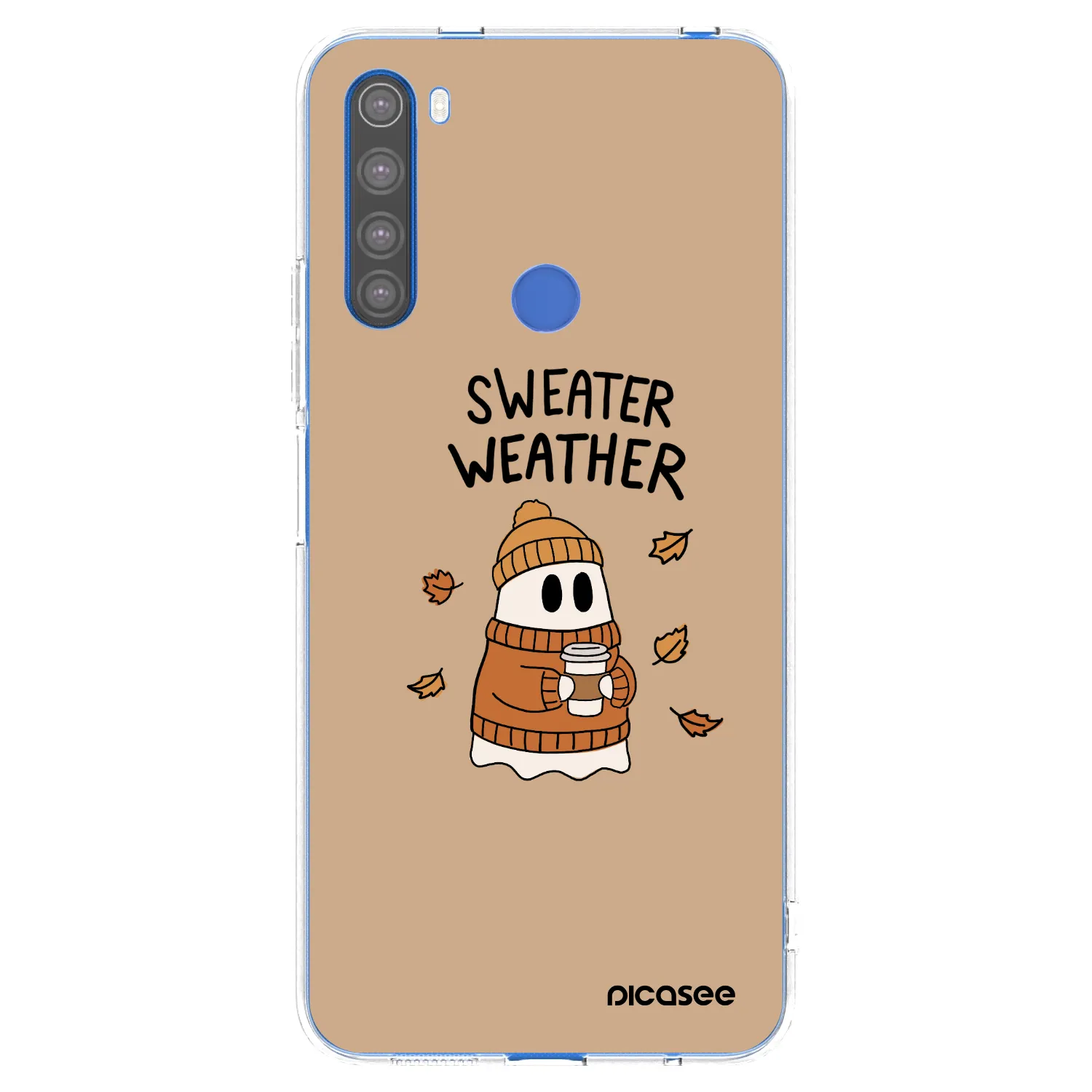 Picasee husă transparentă din silicon pentru Xiaomi Redmi Note 8T - Sweater ghost