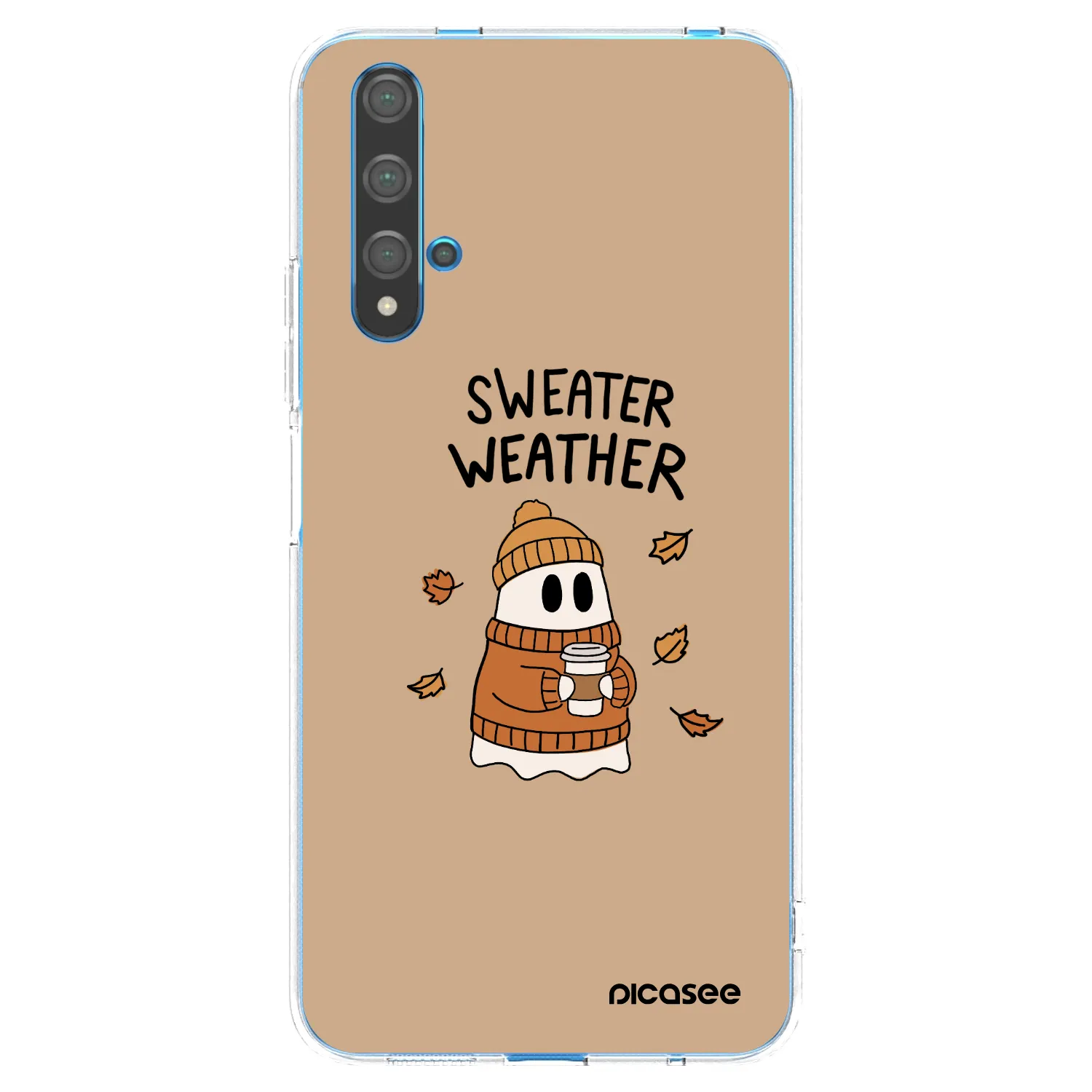 Picasee husă transparentă din silicon pentru Huawei Nova 5T - Sweater ghost
