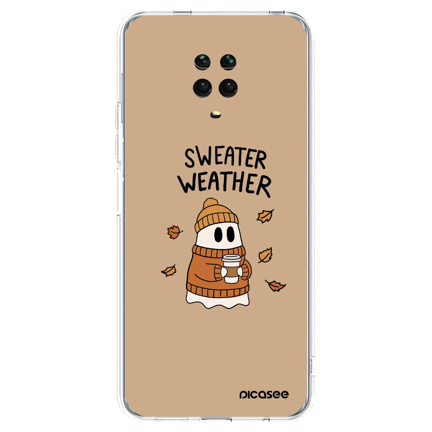 Picasee husă transparentă din silicon pentru Xiaomi Redmi Note 9S - Sweater ghost