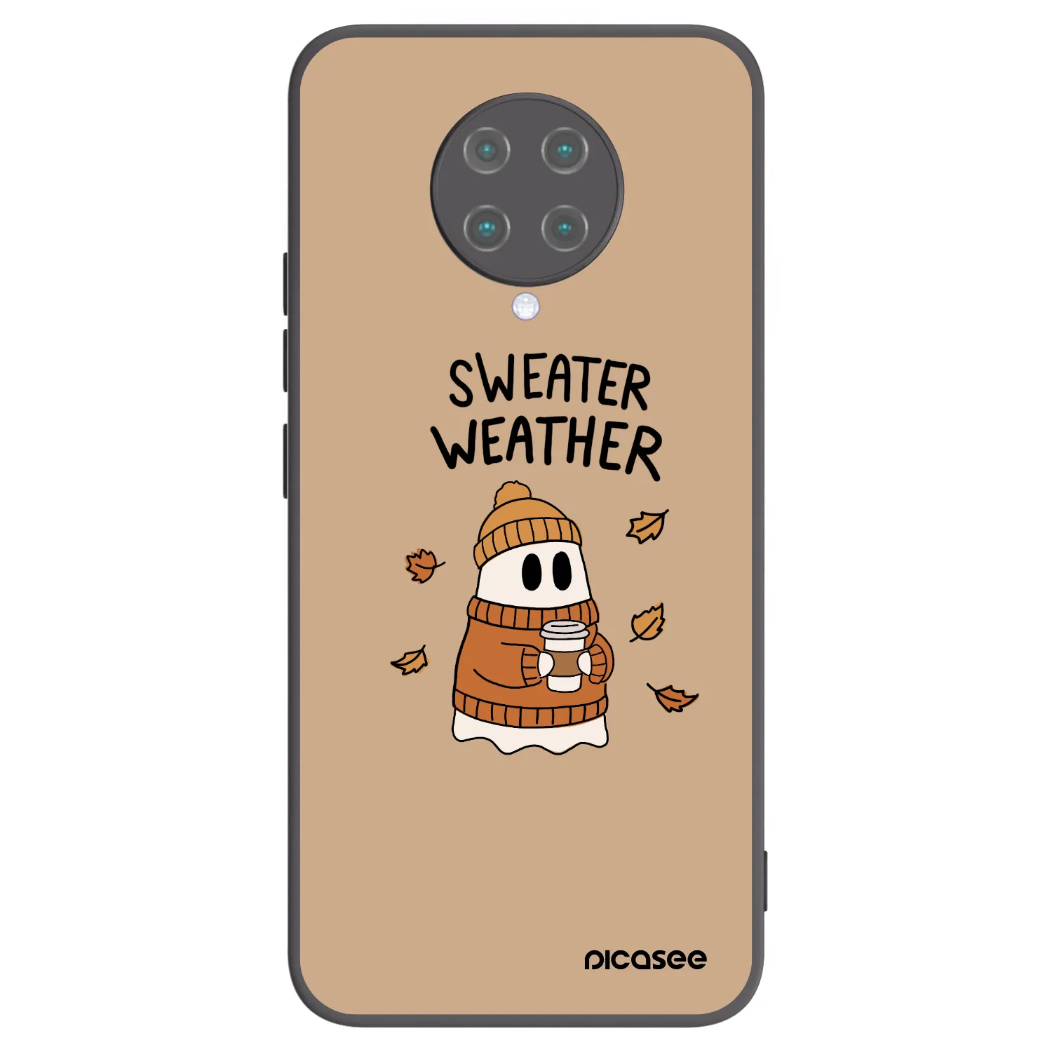 Picasee husă neagră din silicon pentru Xiaomi Poco F2 Pro - Sweater ghost