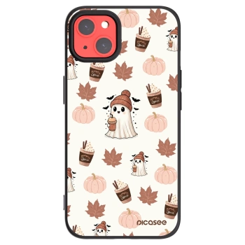 Picasee husă neagră din silicon pentru Apple iPhone 13 - Pumpkin spice