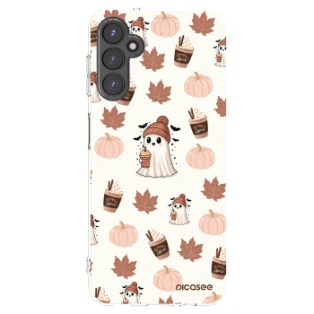 Picasee husă transparentă din silicon pentru Samsung Galaxy A14 5G A146P - Pumpkin spice