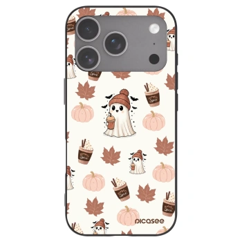 Picasee husă neagră din silicon pentru Apple iPhone 18 Pro - Pumpkin spice