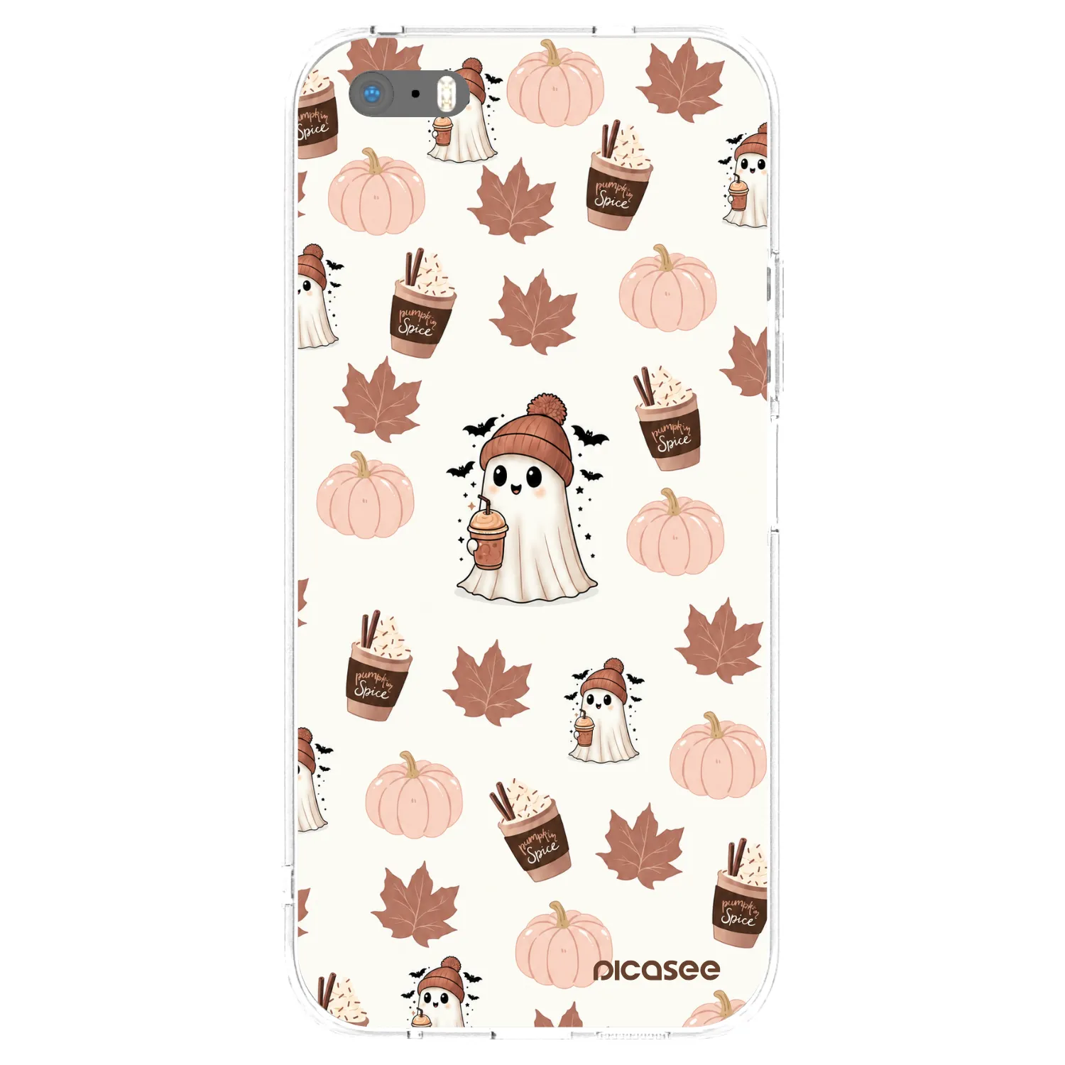 Picasee husă transparentă din silicon pentru Apple iPhone 5/5S/SE - Pumpkin spice