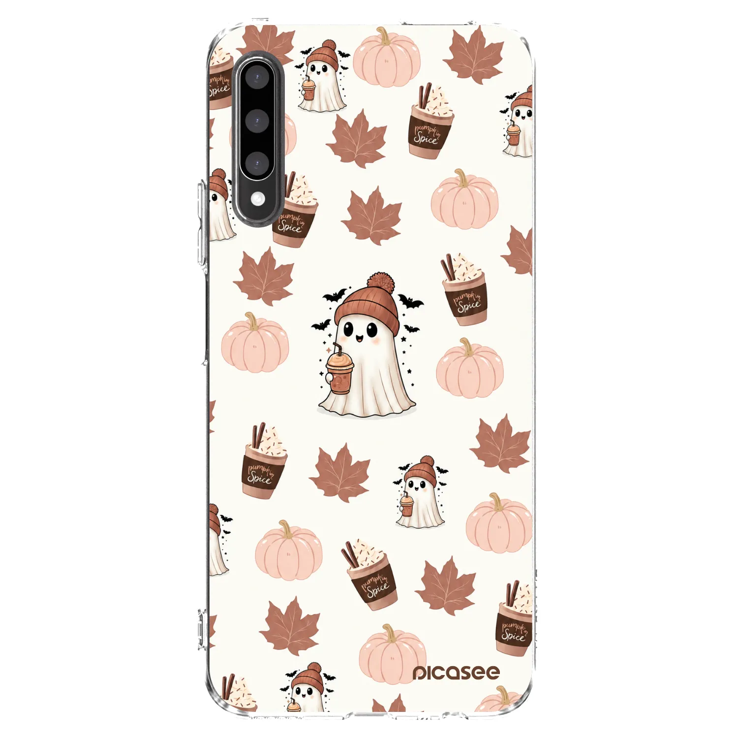 Picasee husă transparentă din silicon pentru Honor 9X Pro - Pumpkin spice