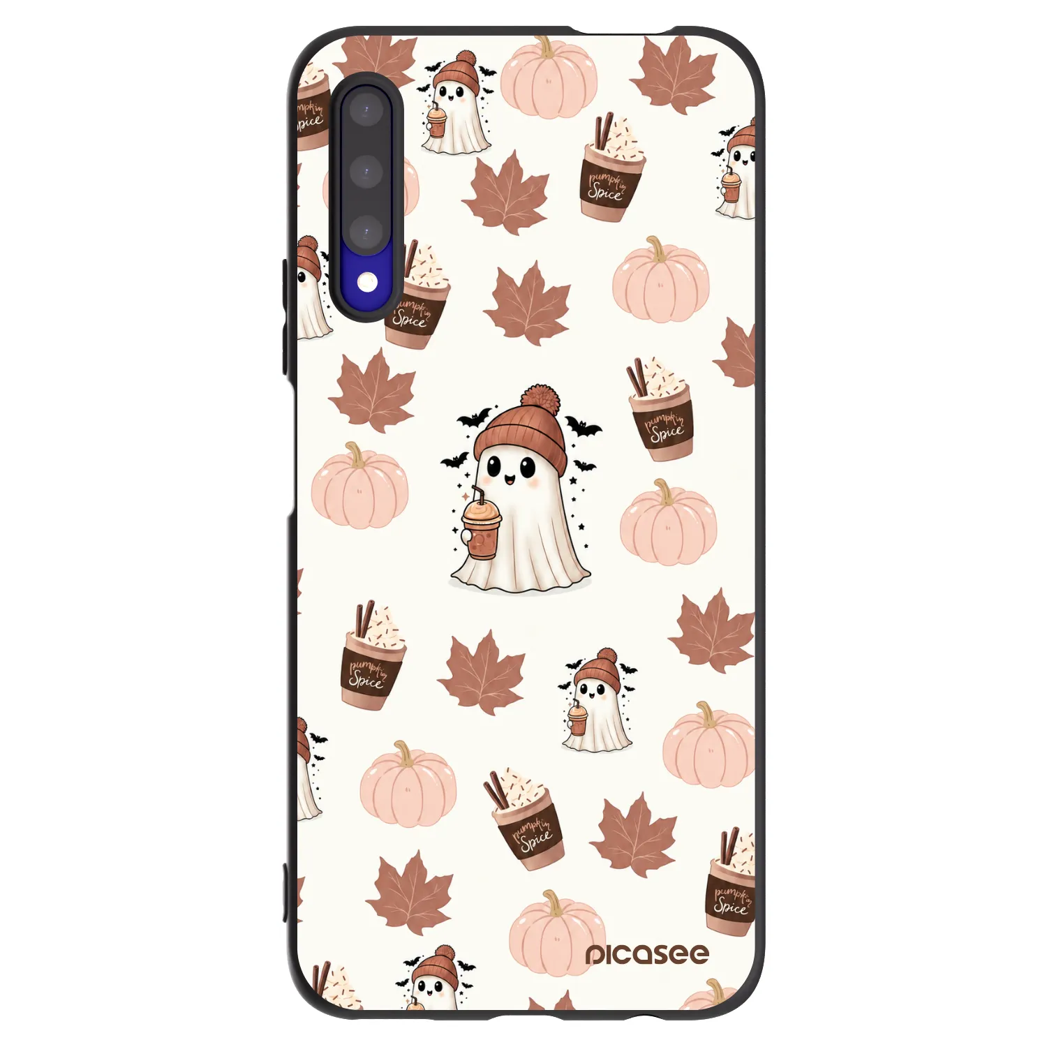 Picasee husă neagră din silicon pentru Honor 9X Pro - Pumpkin spice