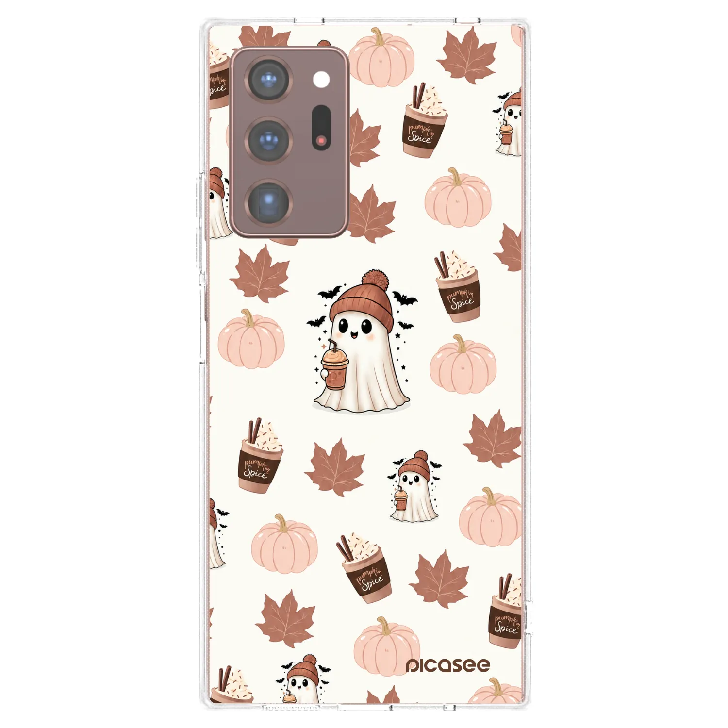 Picasee husă transparentă din silicon pentru Samsung Galaxy Note 20 Ultra - Pumpkin spice