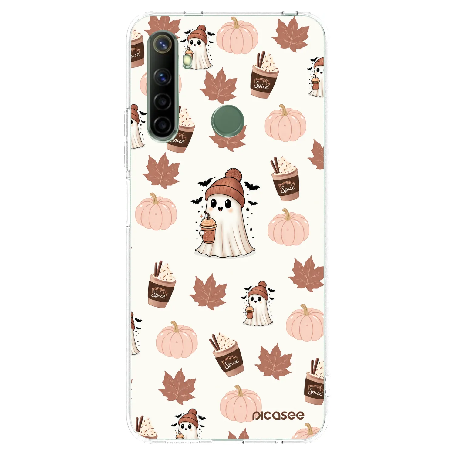 Picasee husă transparentă din silicon pentru Realme 6i - Pumpkin spice