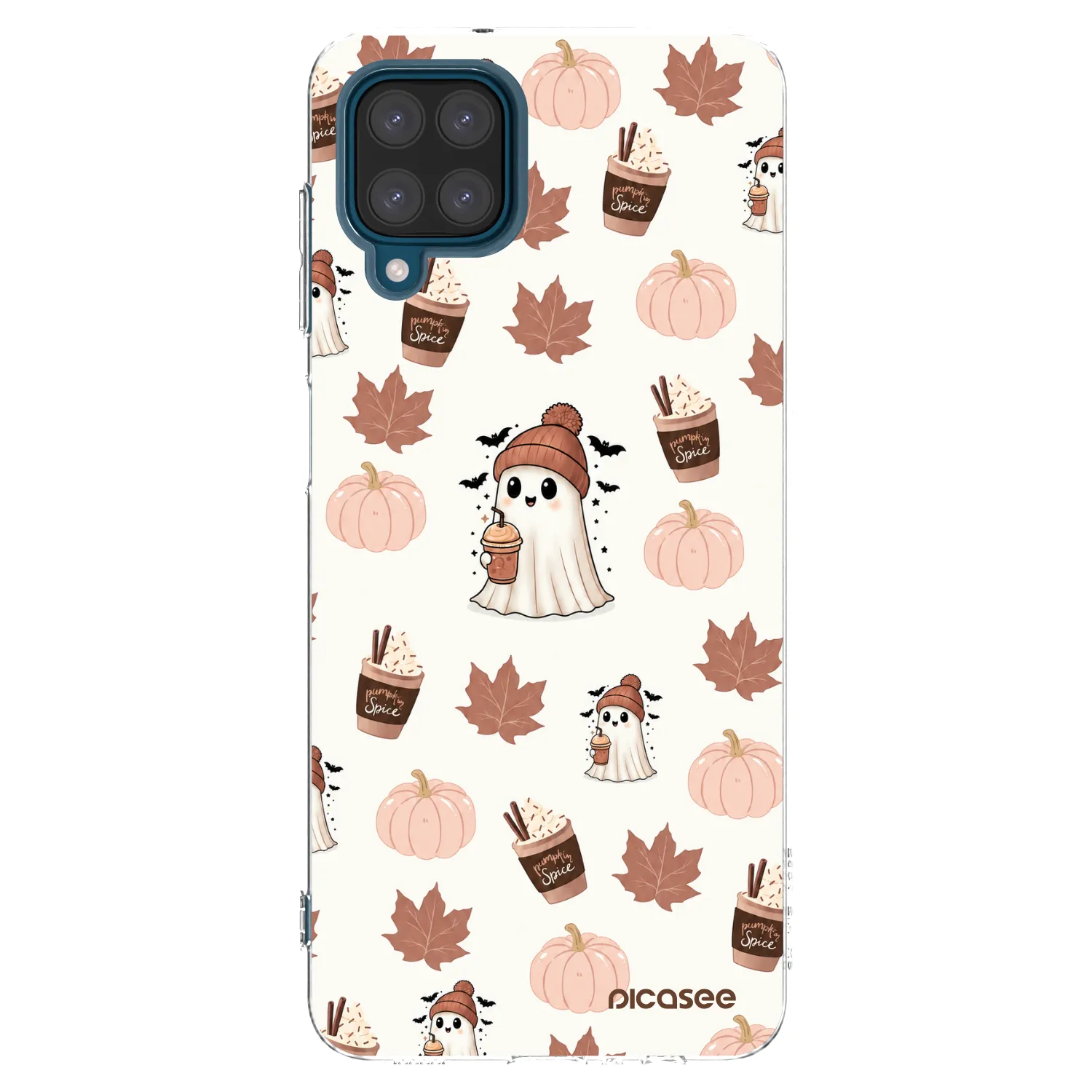 Picasee husă transparentă din silicon pentru Samsung Galaxy A12 A125F - Pumpkin spice