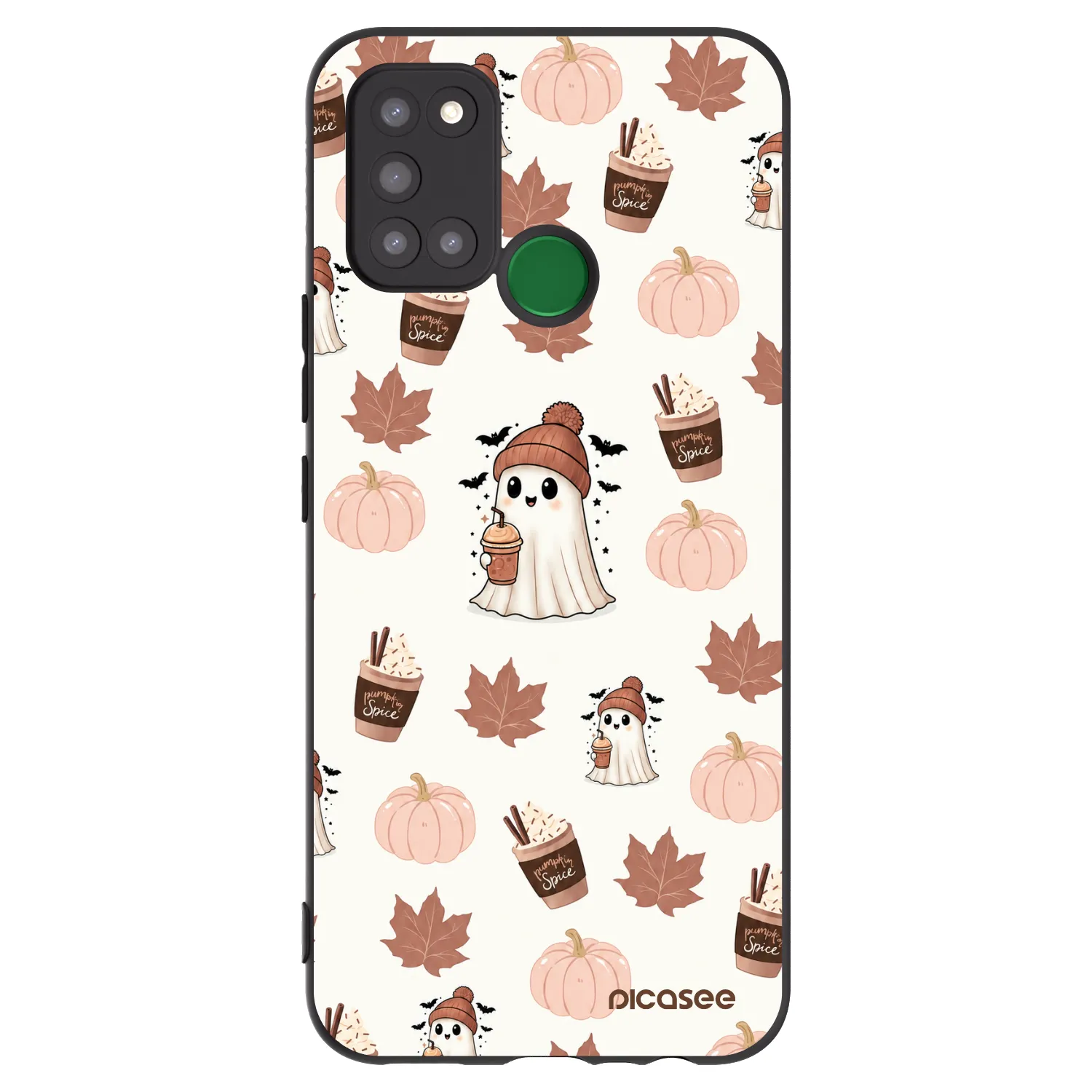 Picasee husă neagră din silicon pentru Realme 7i - Pumpkin spice
