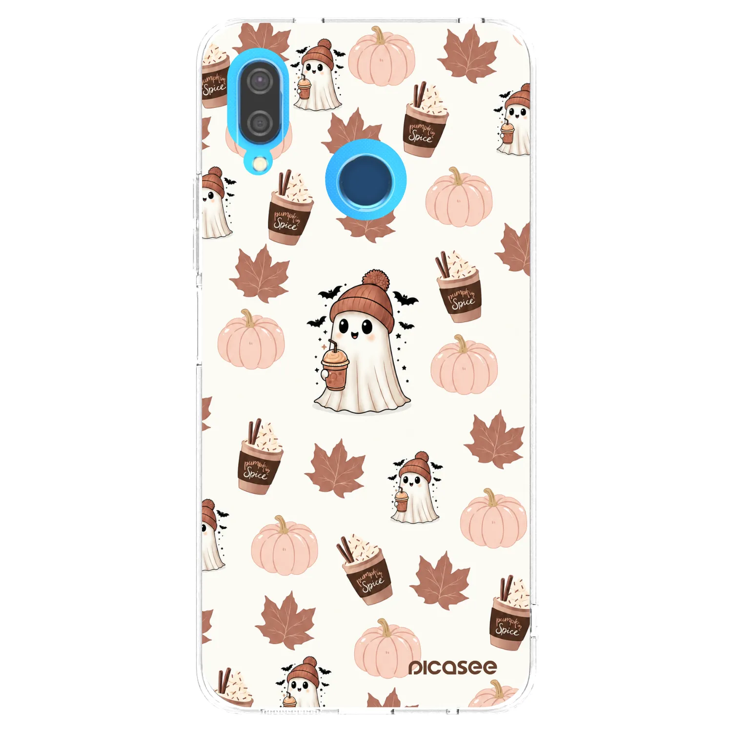 Picasee husă transparentă din silicon pentru Huawei P20 Lite - Pumpkin spice