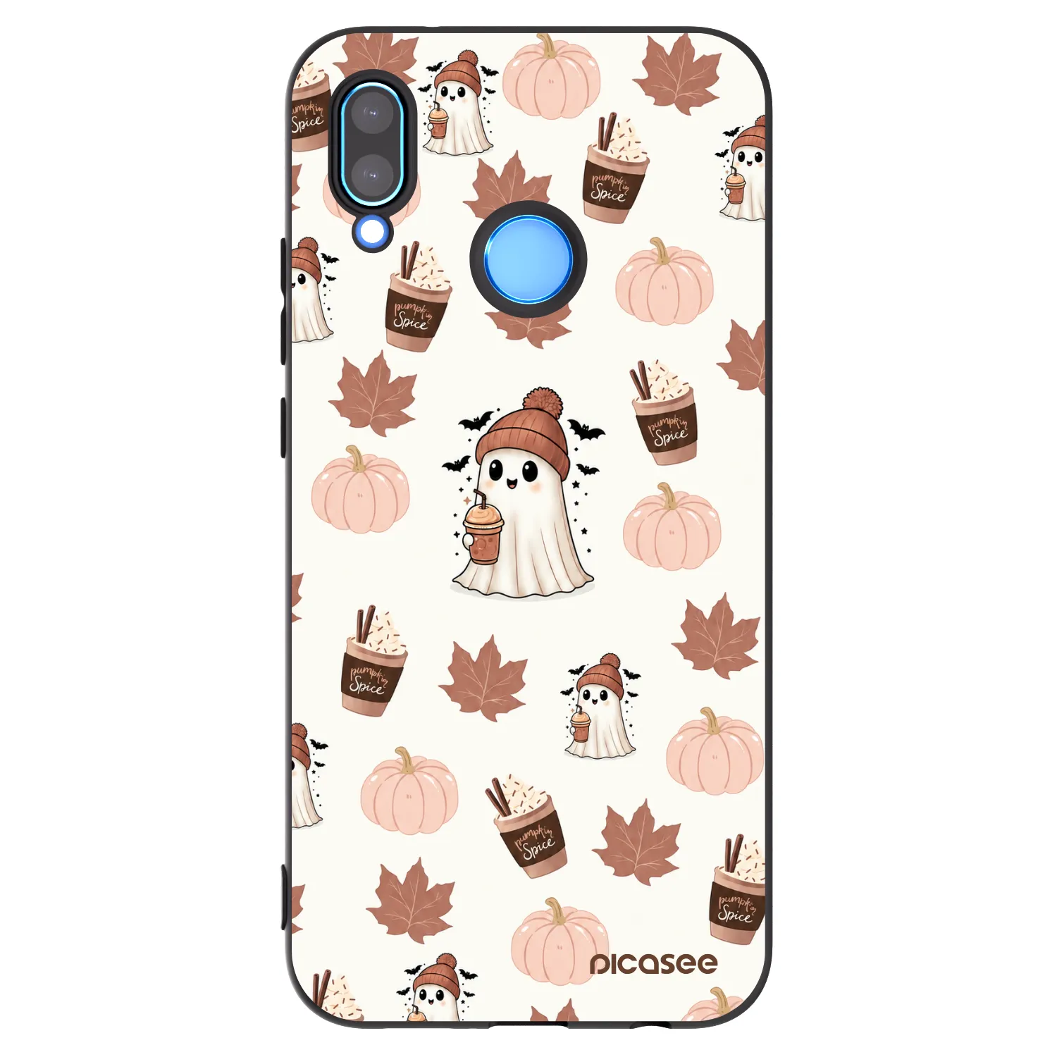 Picasee husă neagră din silicon pentru Huawei P20 Lite - Pumpkin spice