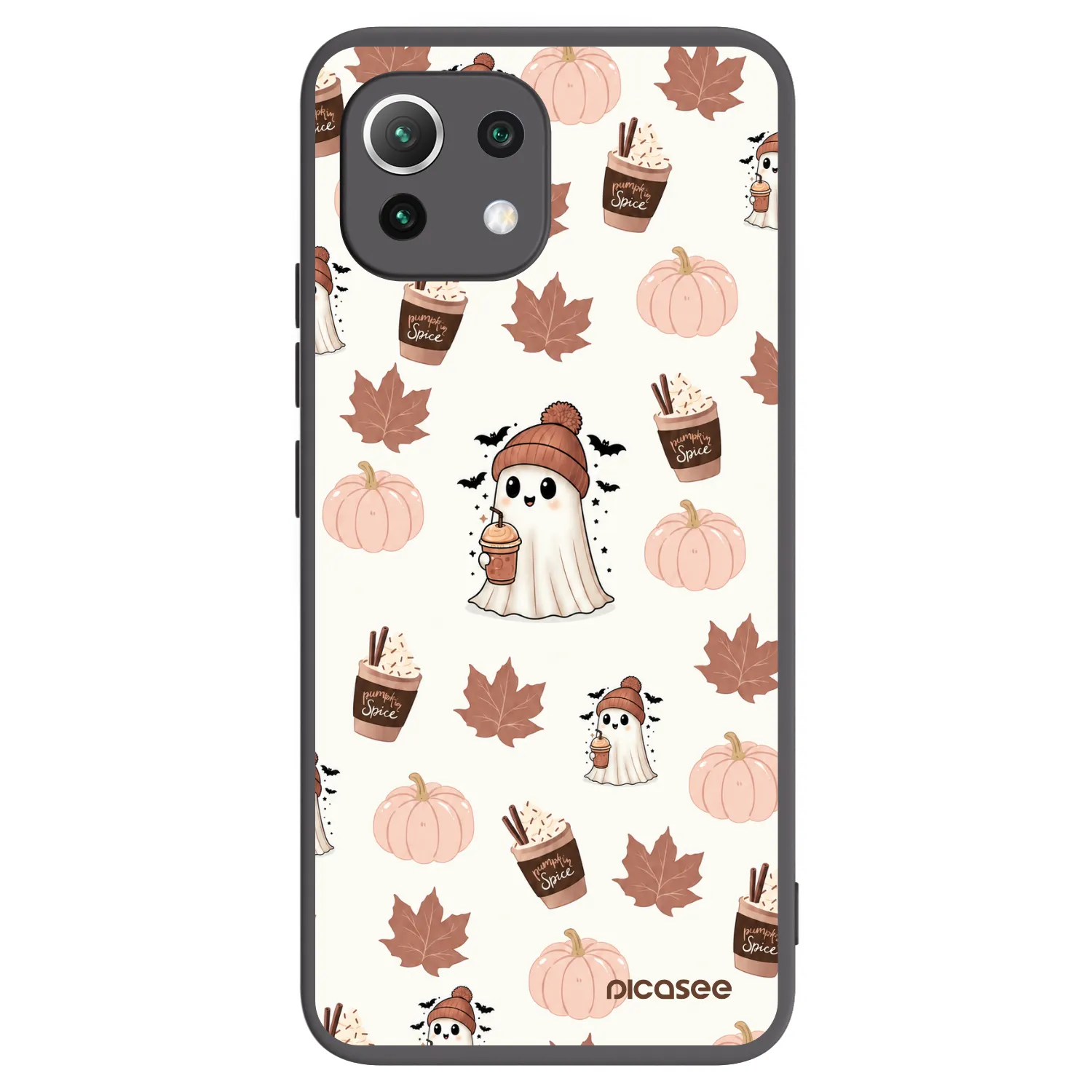 Picasee husă neagră din silicon pentru Xiaomi Mi 11 Lite - Pumpkin spice