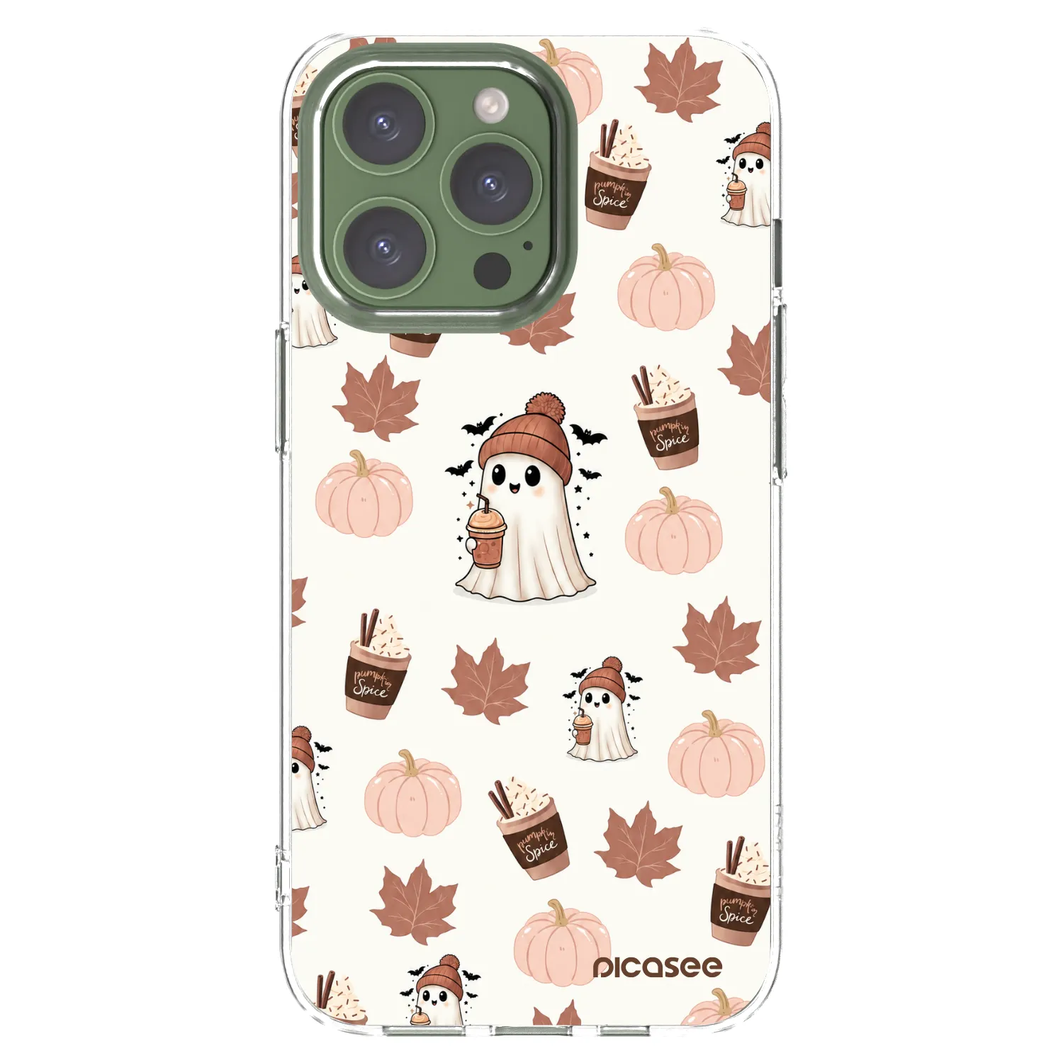 Picasee husă transparentă din silicon pentru Apple iPhone 13 Pro - Pumpkin spice