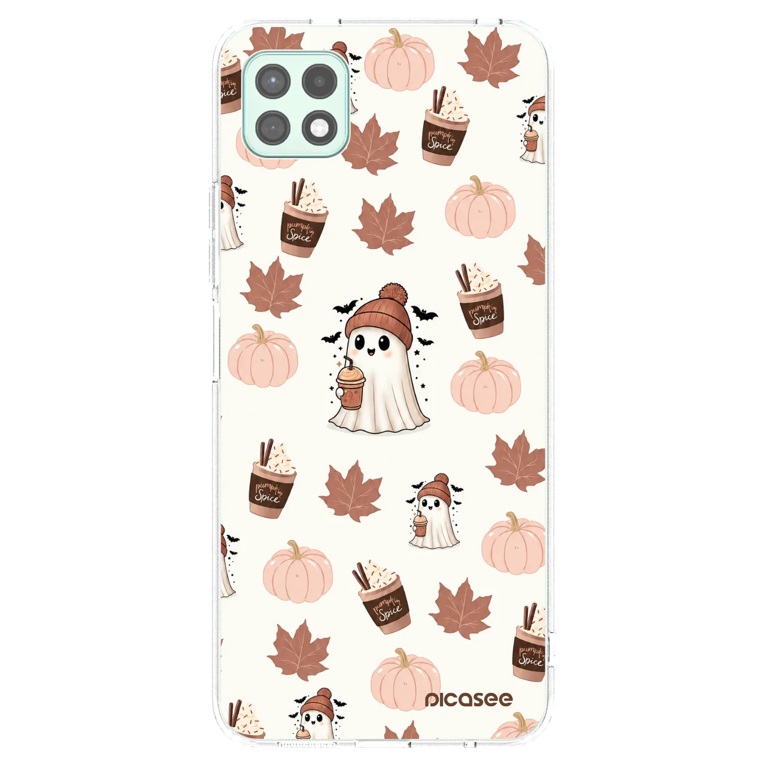 Picasee husă transparentă din silicon pentru Samsung Galaxy A22 A226B 5G - Pumpkin spice