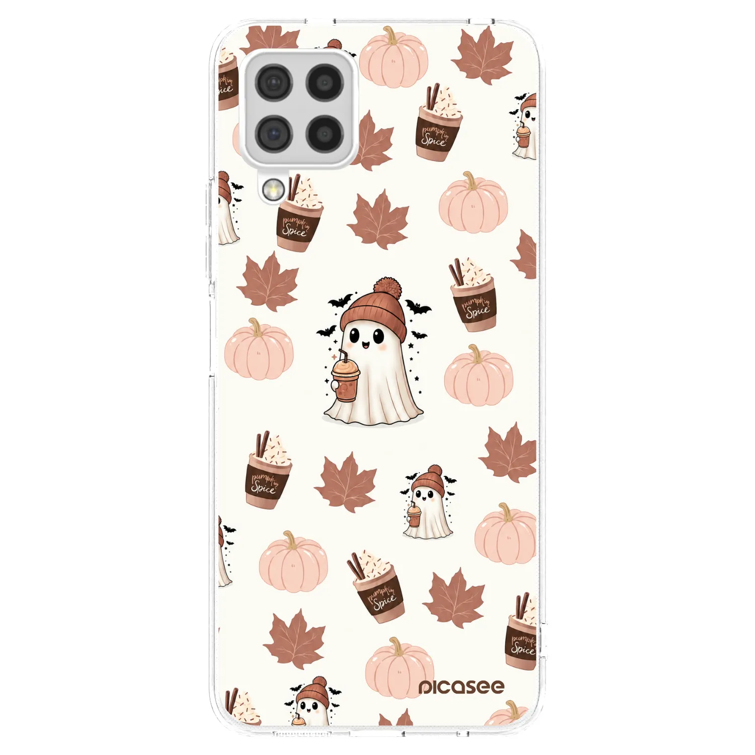 Picasee husă transparentă din silicon pentru Samsung Galaxy A22 A225F 4G - Pumpkin spice