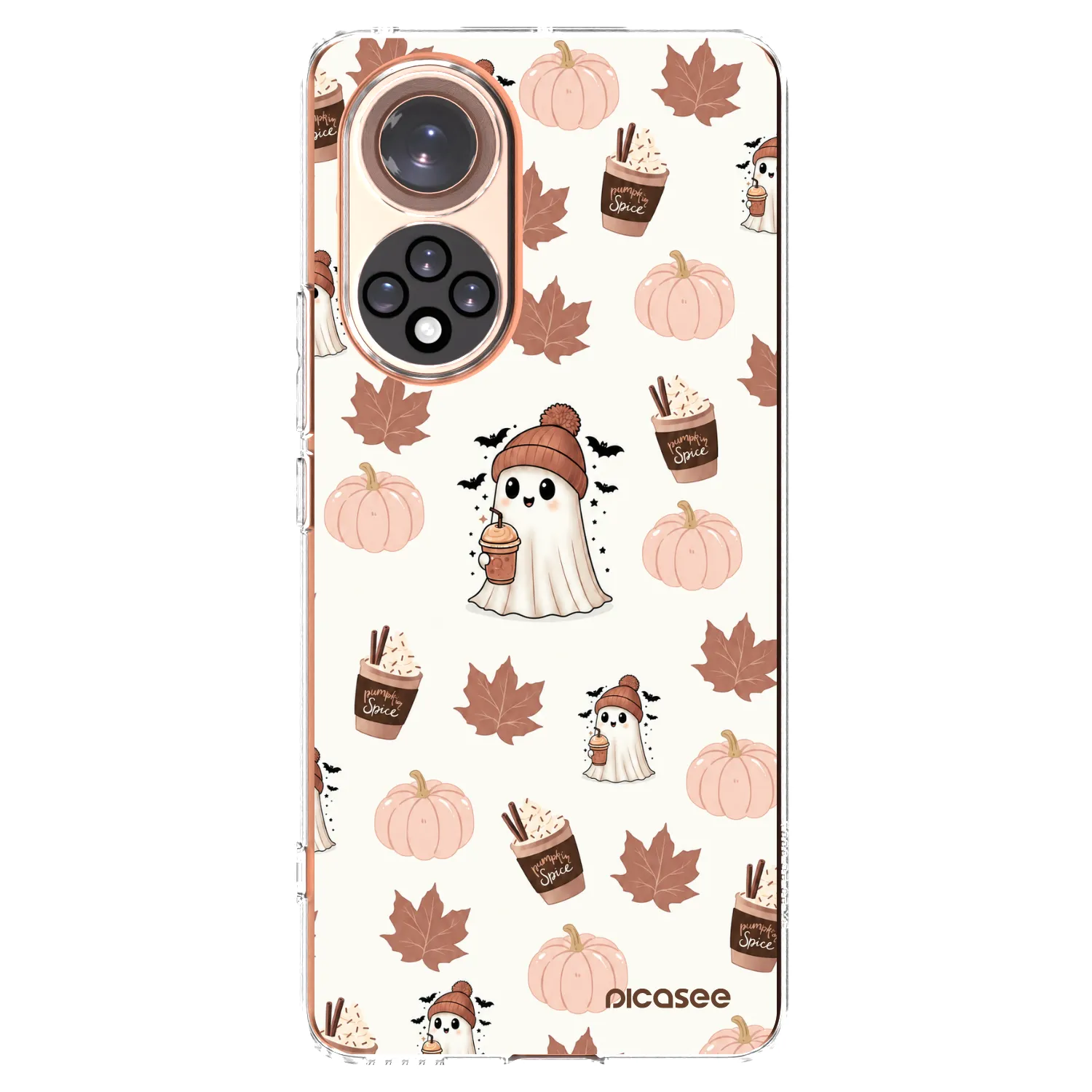 Picasee husă transparentă din silicon pentru Huawei Nova 9 - Pumpkin spice