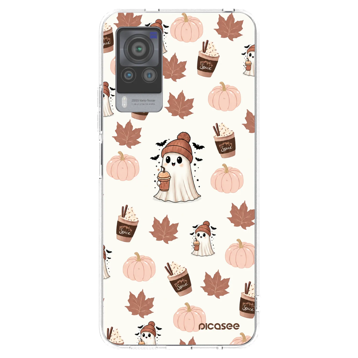 Picasee husă transparentă din silicon pentru Vivo X60 Pro 5G - Pumpkin spice