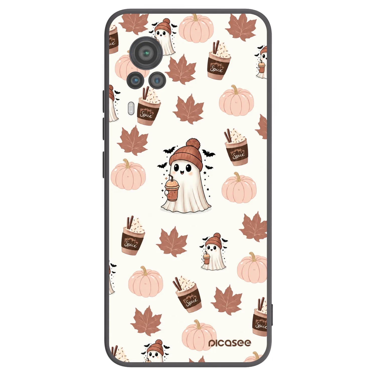 Picasee husă neagră din silicon pentru Vivo X60 Pro 5G - Pumpkin spice