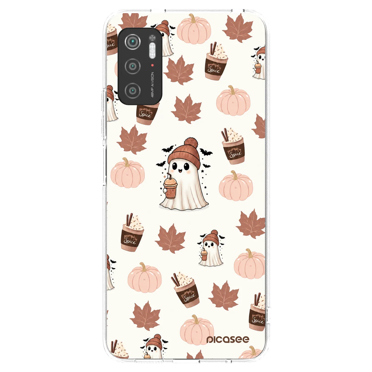 Picasee husă transparentă din silicon pentru Xiaomi Poco M3 Pro 5G - Pumpkin spice