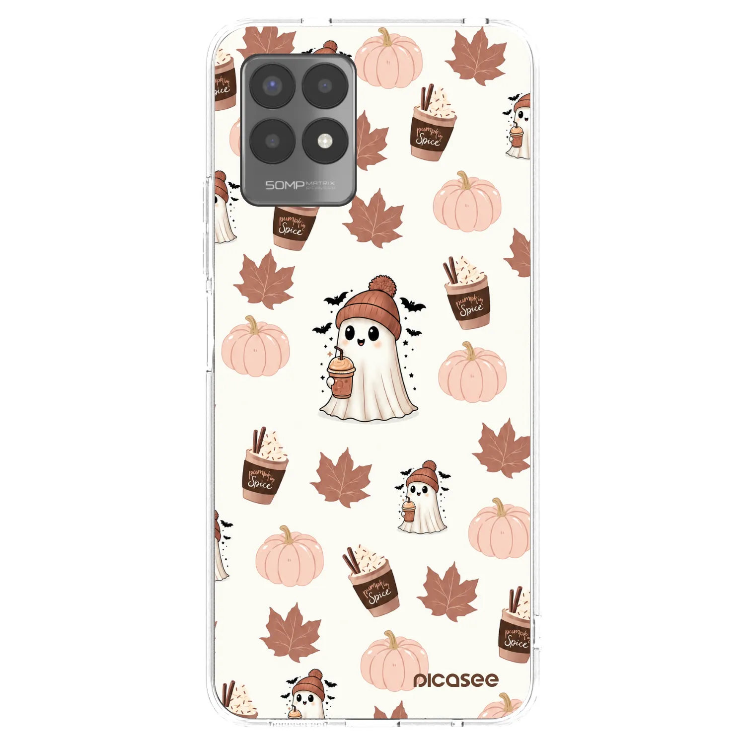 Picasee husă transparentă din silicon pentru Realme 8i - Pumpkin spice