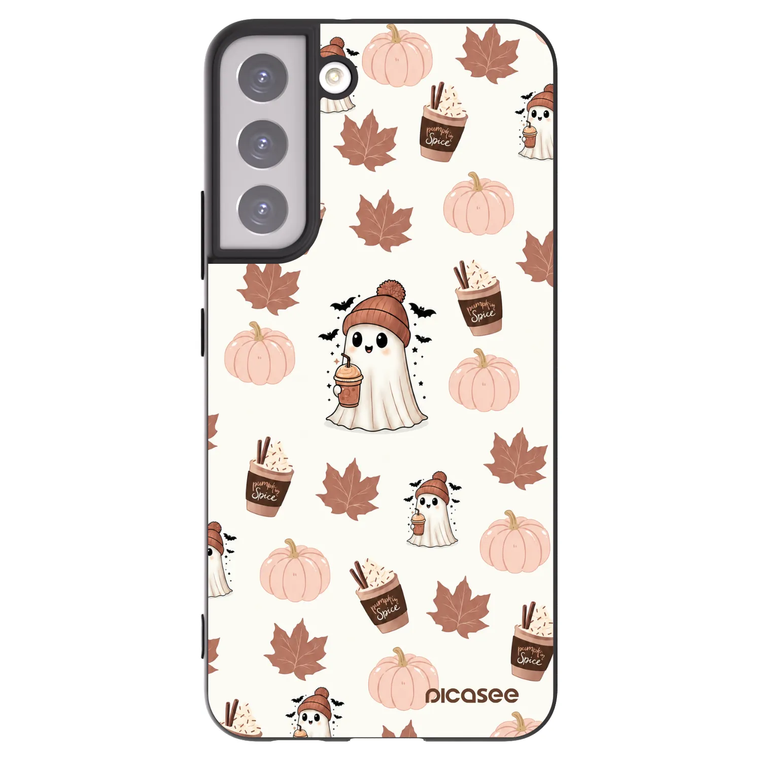 Picasee husă neagră din silicon pentru Samsung Galaxy S22+ 5G - Pumpkin spice