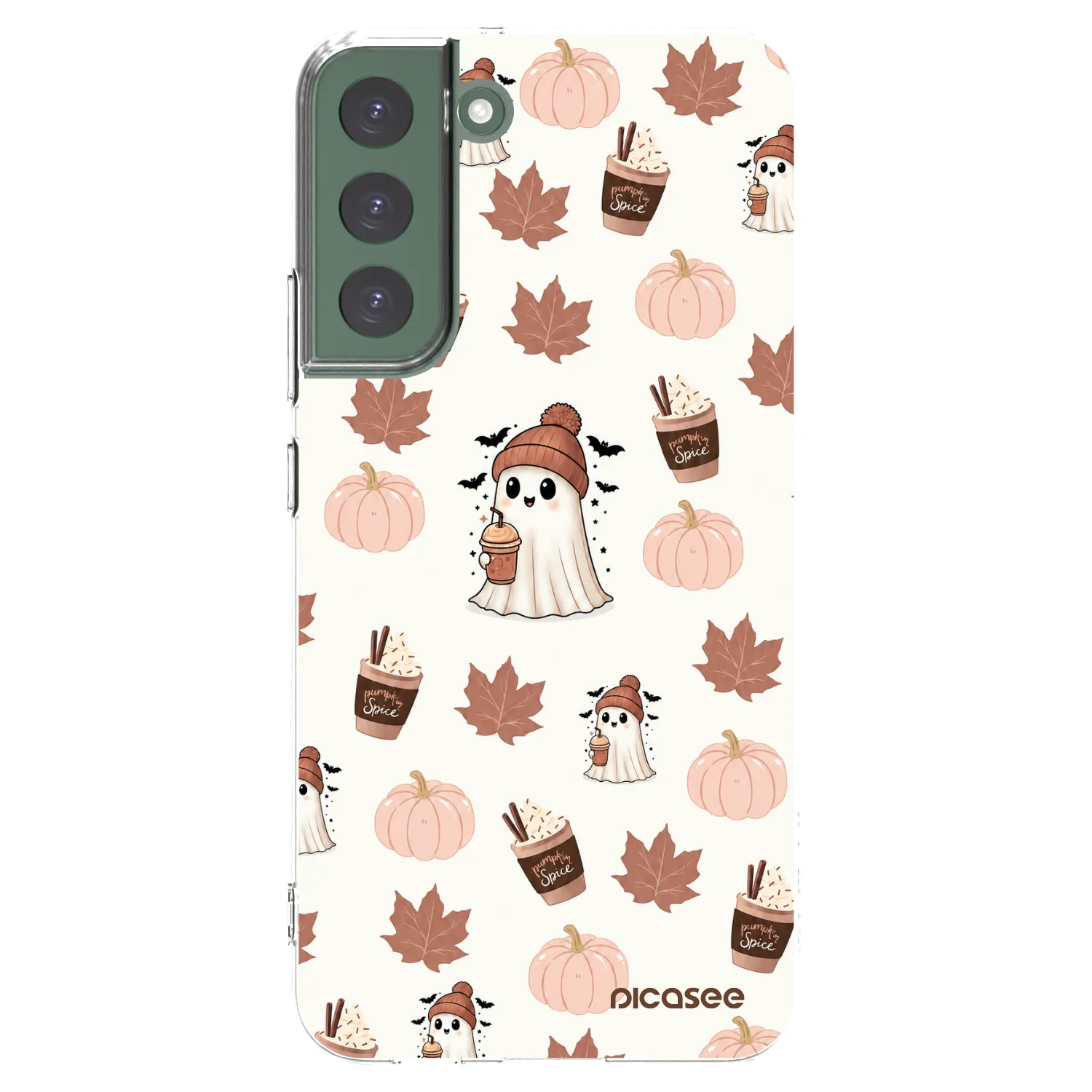 Picasee husă transparentă din silicon pentru Samsung Galaxy S22+ 5G - Pumpkin spice