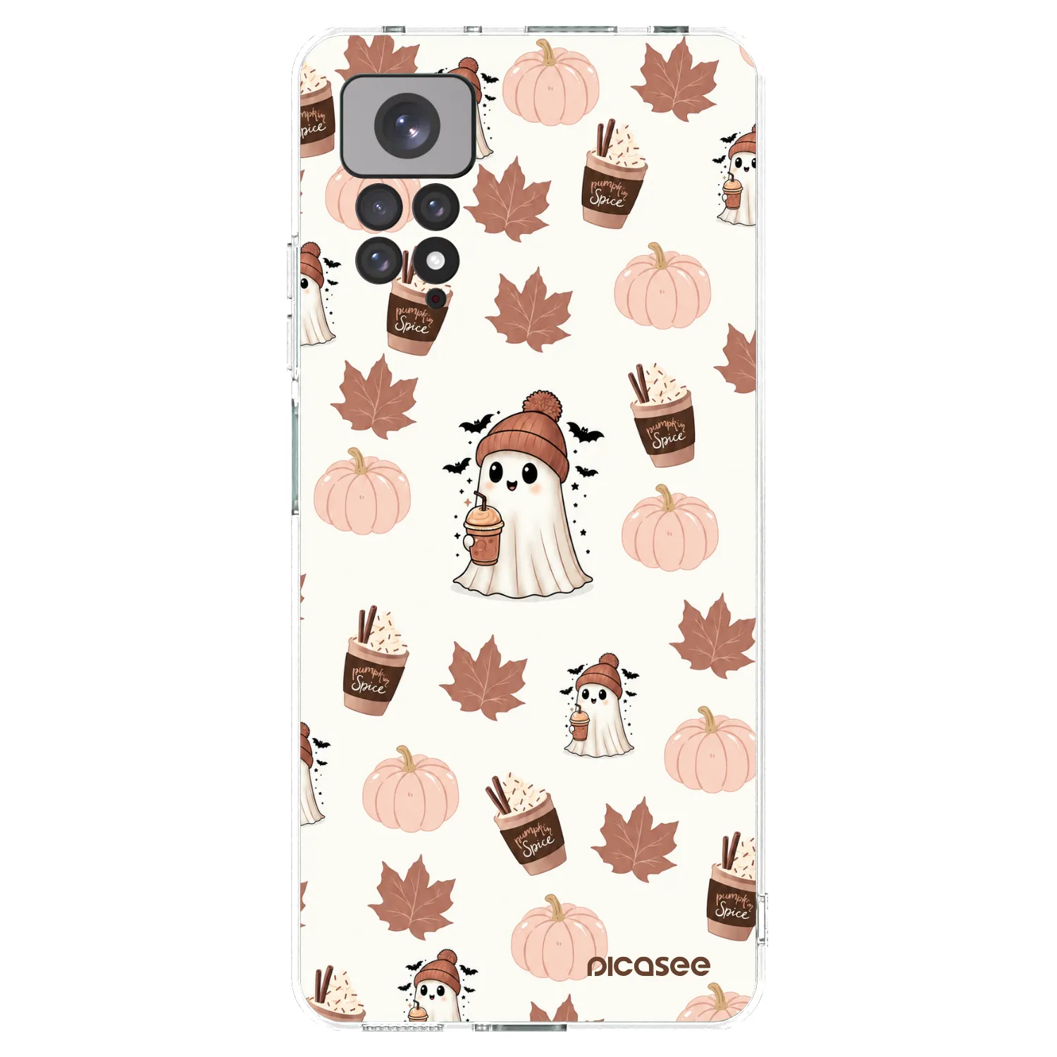 Picasee husă transparentă din silicon pentru Xiaomi Redmi Note 11 - Pumpkin spice