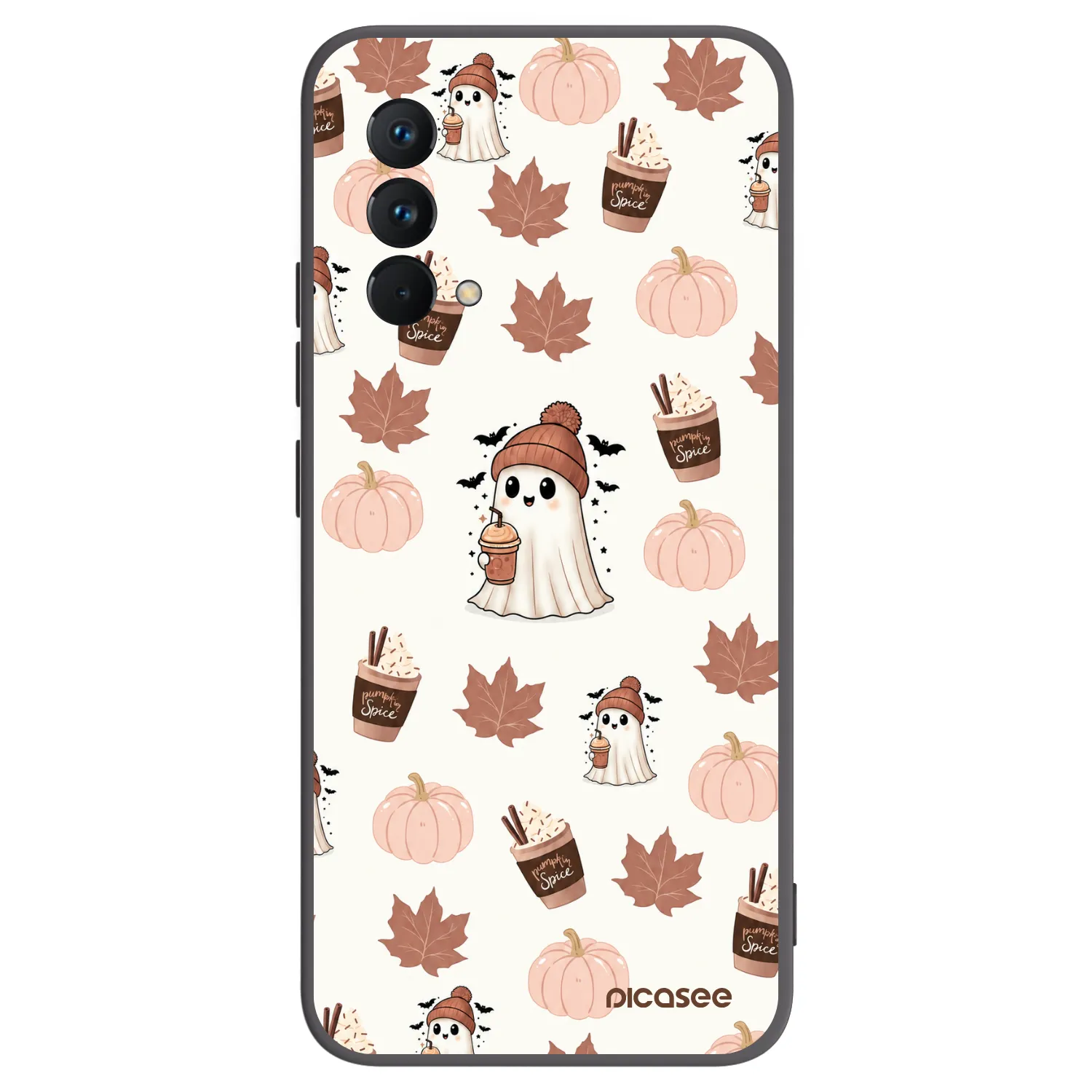 Picasee husă neagră din silicon pentru Realme GT Master Edition 5G - Pumpkin spice
