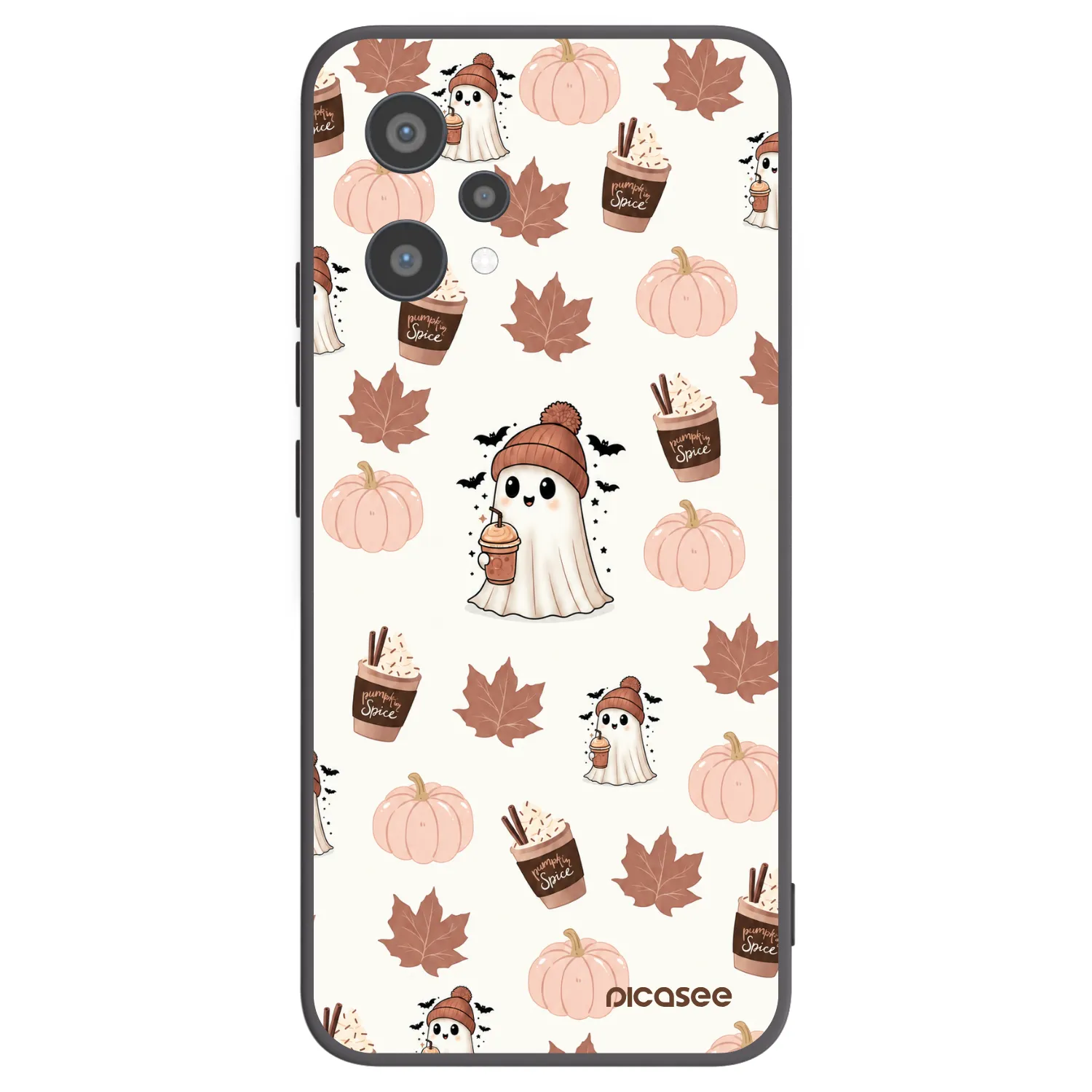 Picasee husă neagră din silicon pentru Realme 9 Pro 5G - Pumpkin spice
