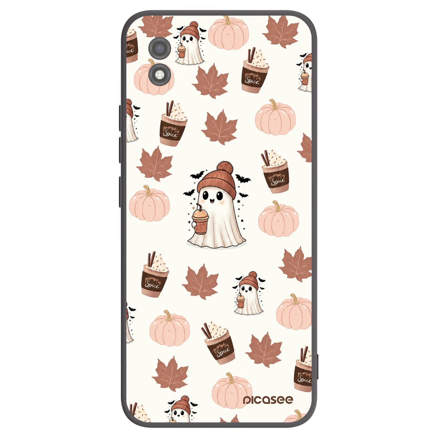 Picasee husă neagră din silicon pentru Realme C11 (2021) - Pumpkin spice