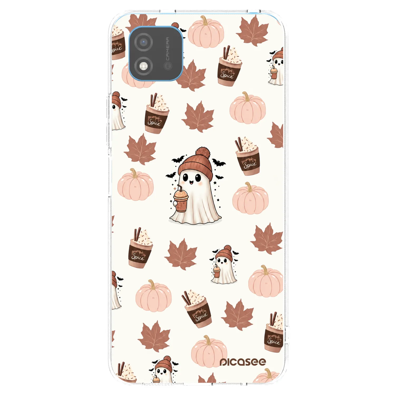 Picasee husă transparentă din silicon pentru Realme C11 (2021) - Pumpkin spice