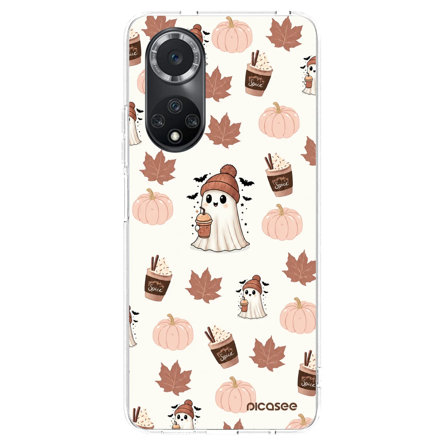Picasee husă transparentă din silicon pentru Huawei Nova 9 SE - Pumpkin spice