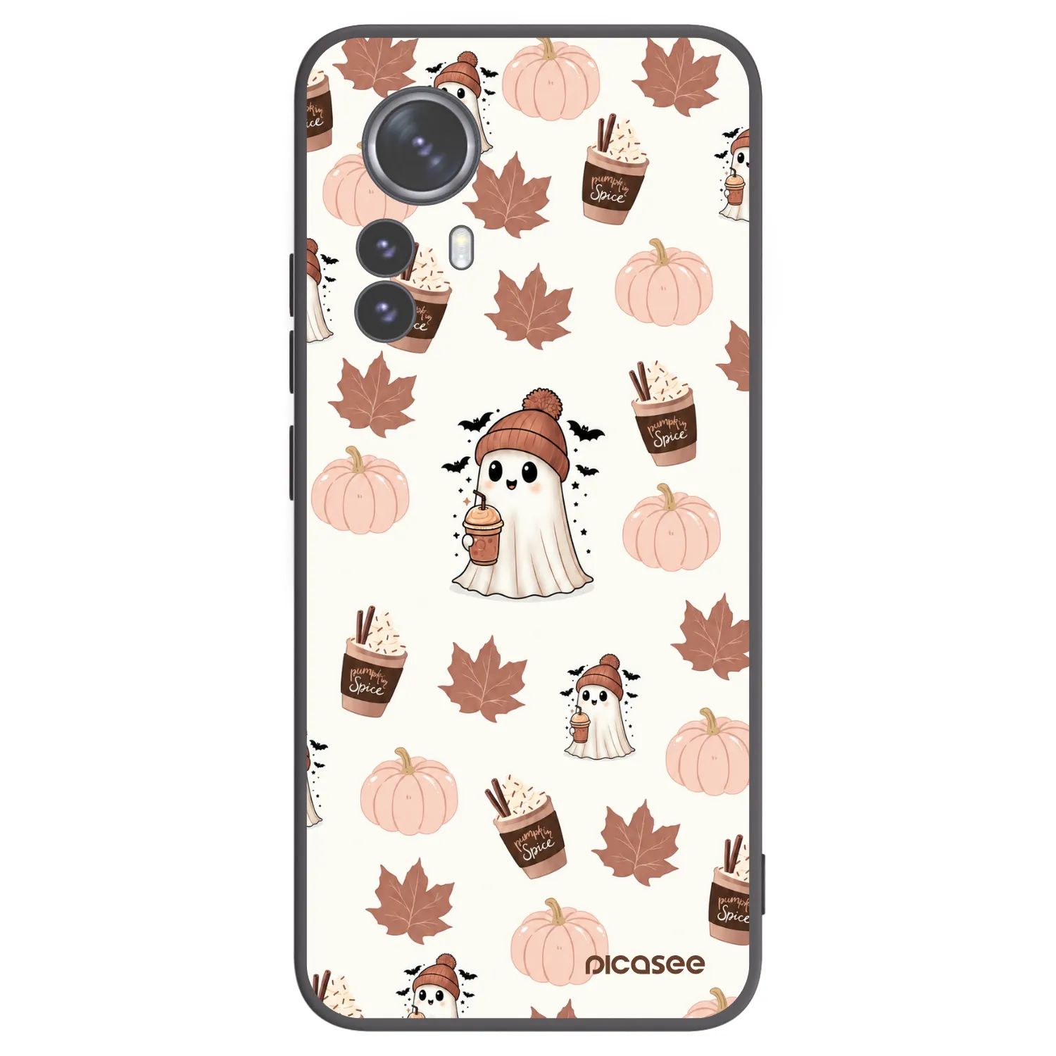 Picasee husă neagră din silicon pentru Xiaomi 12 Pro - Pumpkin spice