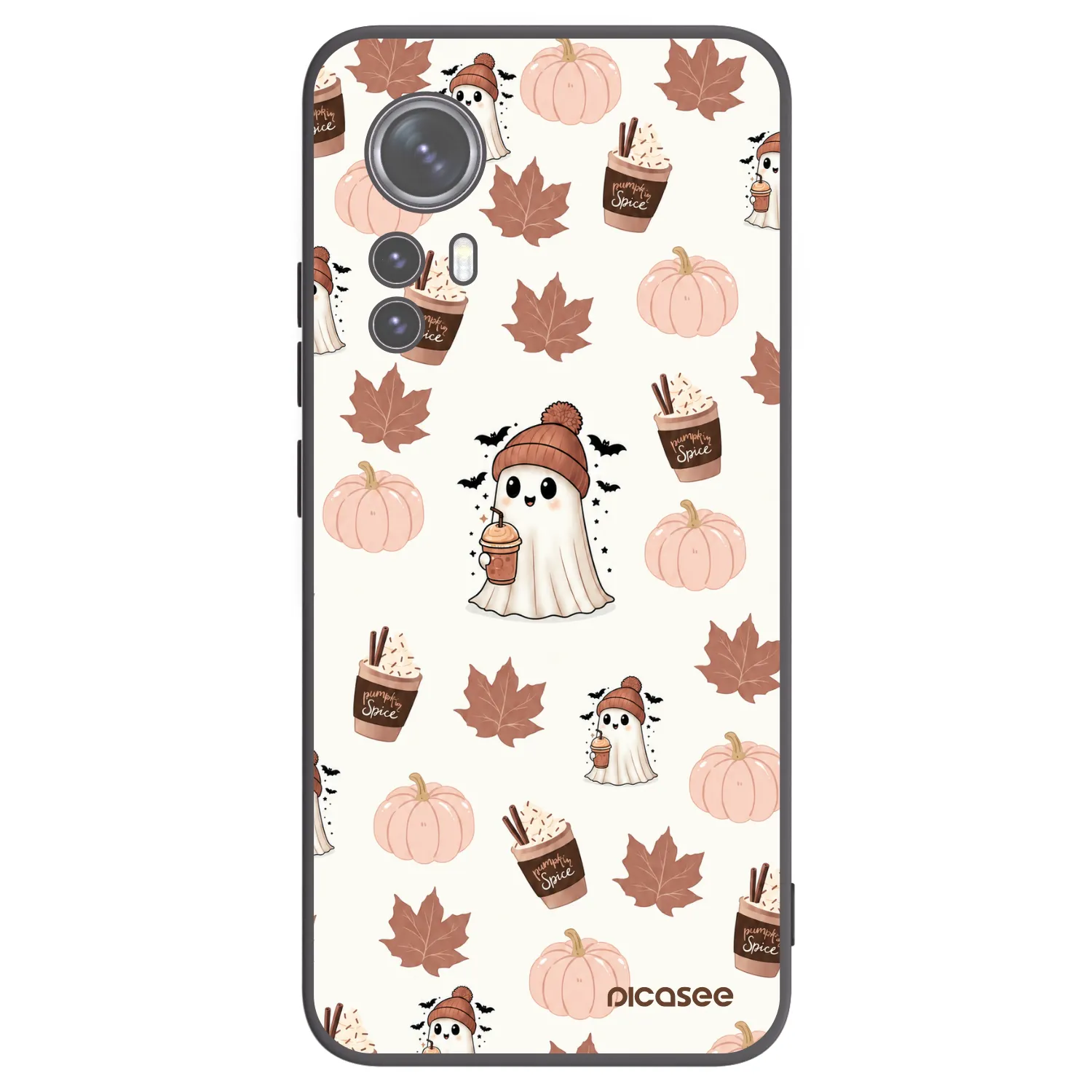 Picasee husă neagră din silicon pentru Xiaomi 12X - Pumpkin spice