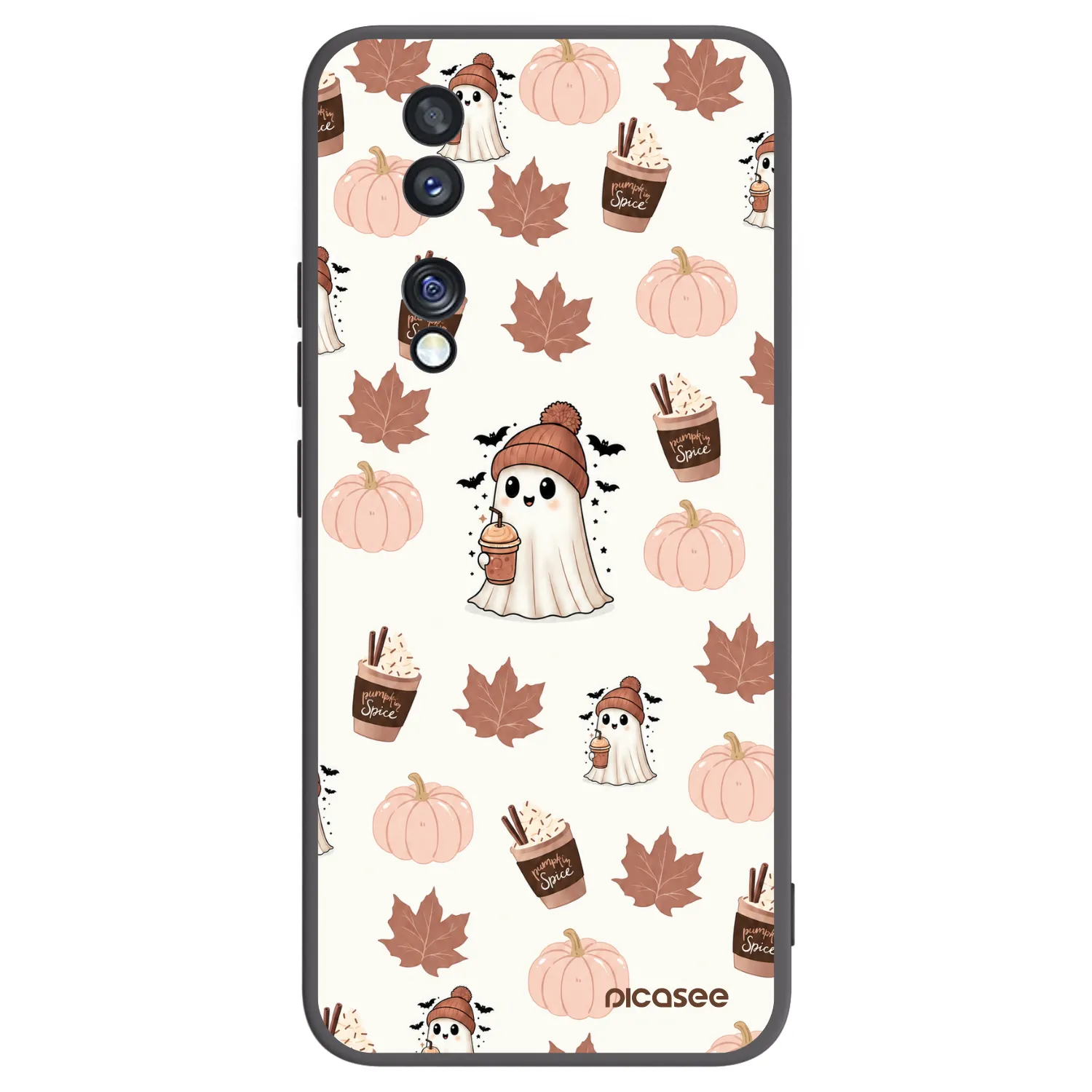 Picasee husă neagră din silicon pentru Honor 70 - Pumpkin spice