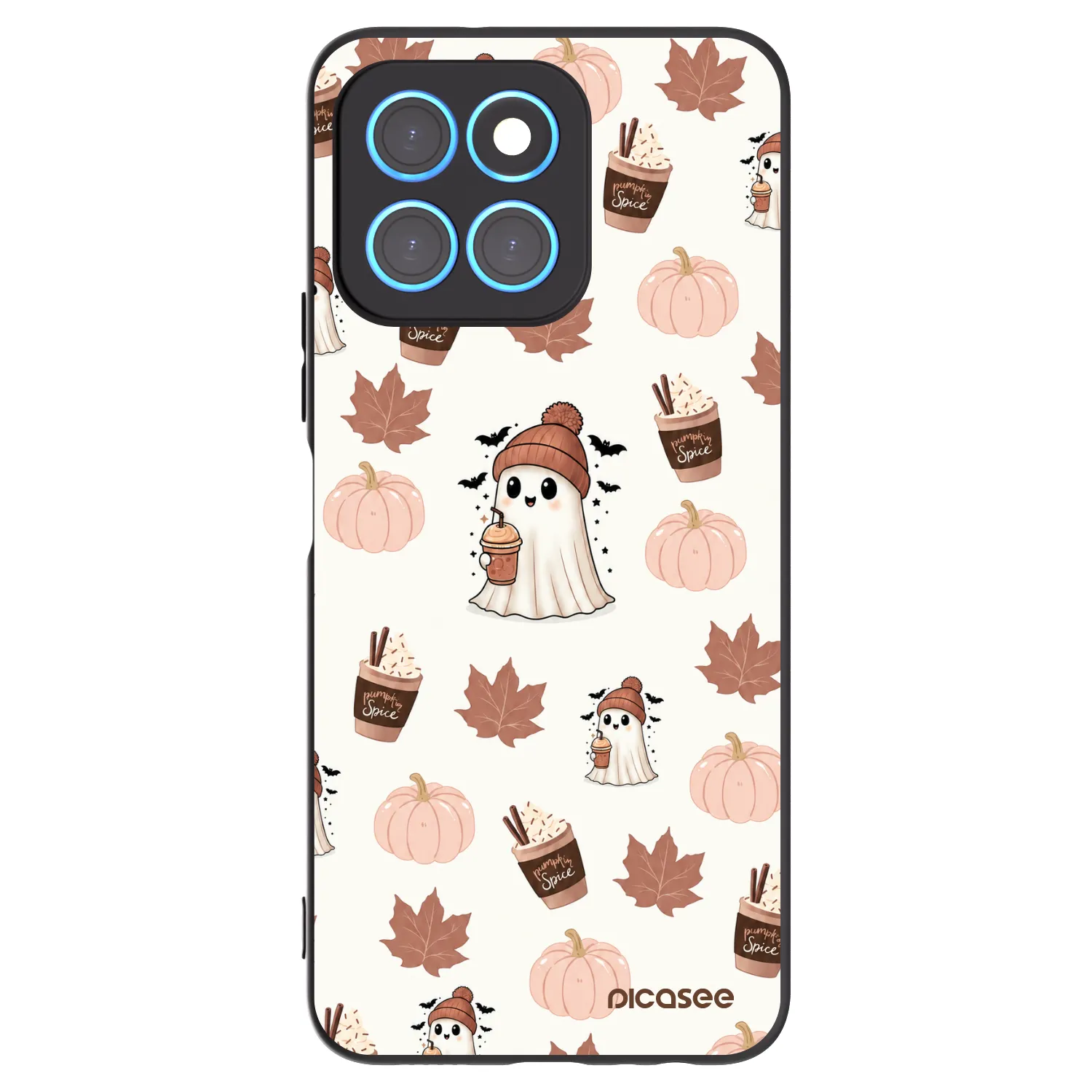 Picasee husă neagră din silicon pentru Honor X6 - Pumpkin spice
