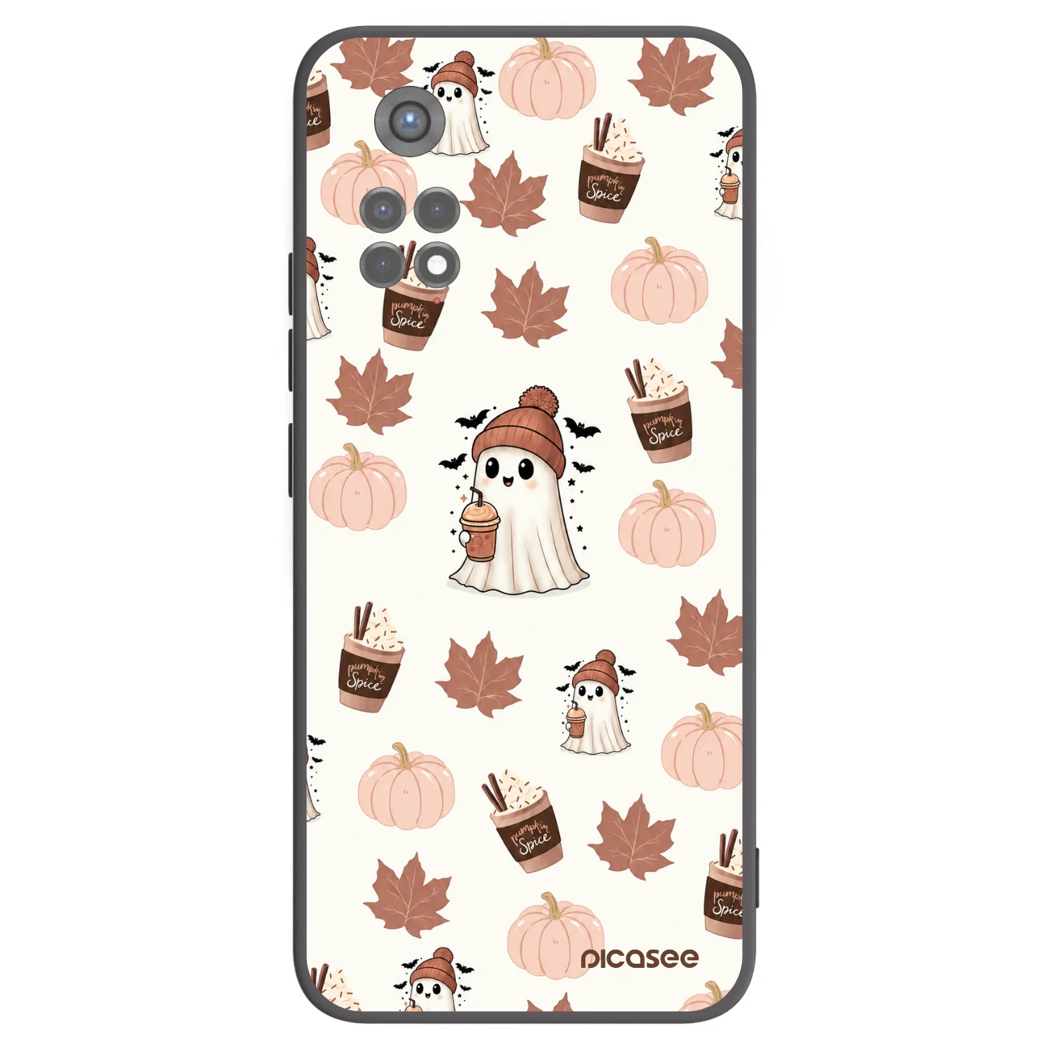 Picasee husă neagră din silicon pentru Xiaomi Redmi Note 11S 5G - Pumpkin spice