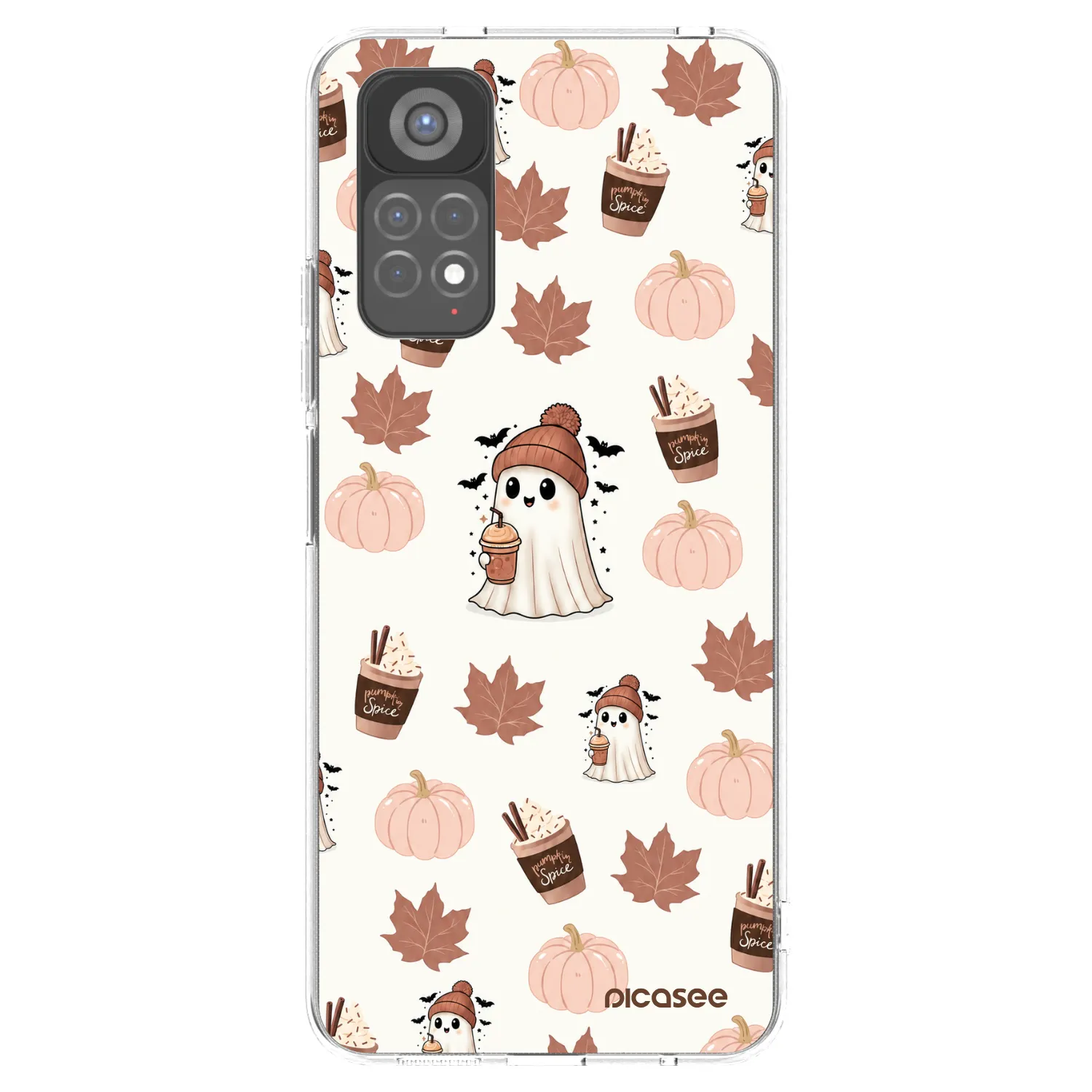 Picasee husă transparentă din silicon pentru Xiaomi Redmi Note 11S 5G - Pumpkin spice