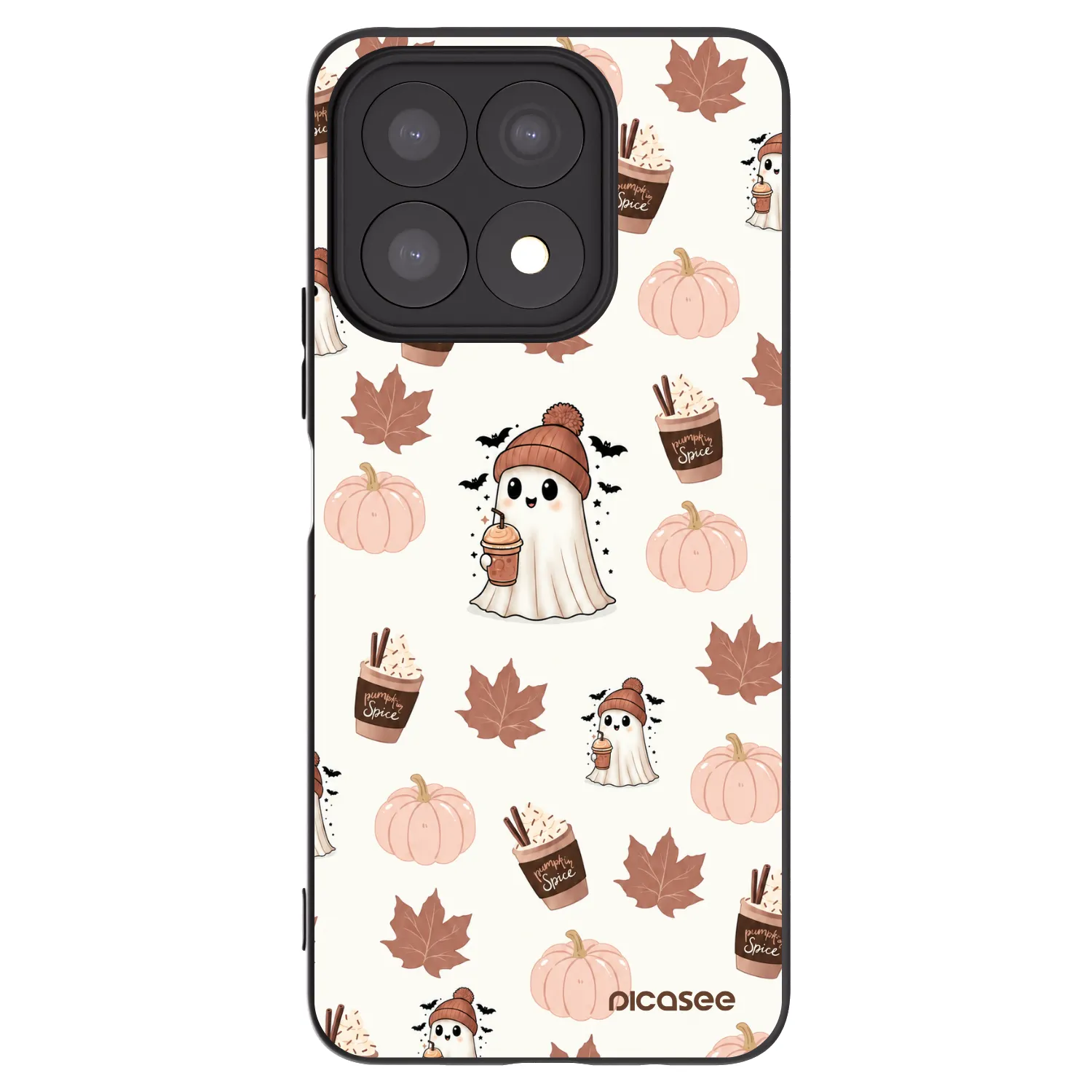 Picasee husă neagră din silicon pentru Honor X8a - Pumpkin spice