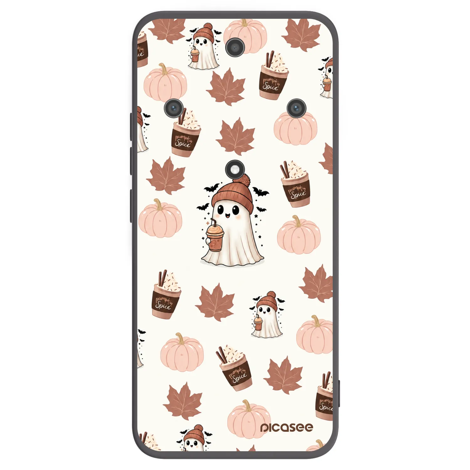 Picasee husă neagră din silicon pentru Honor Magic5 Lite 5G - Pumpkin spice