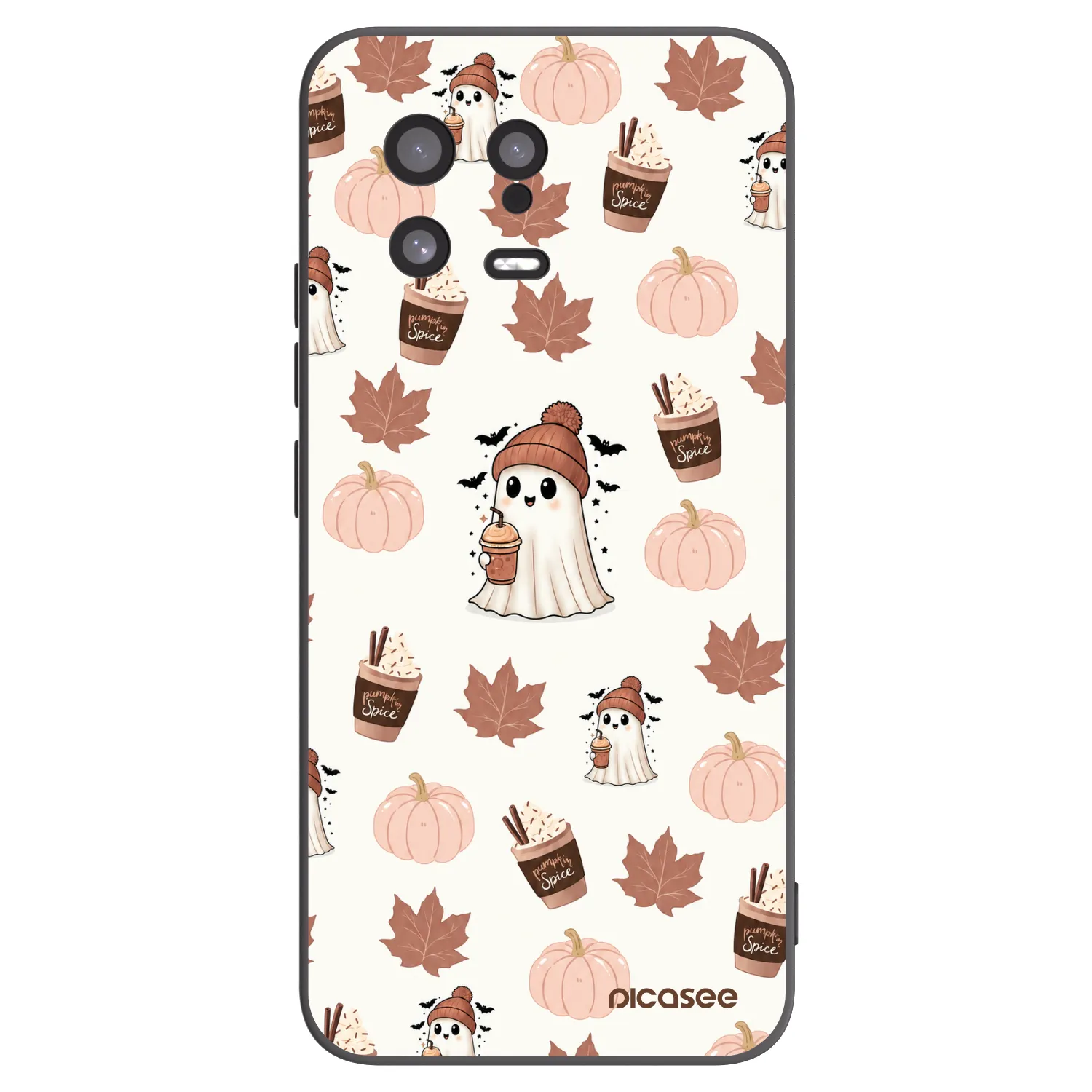 Picasee husă neagră din silicon pentru Xiaomi 13 - Pumpkin spice