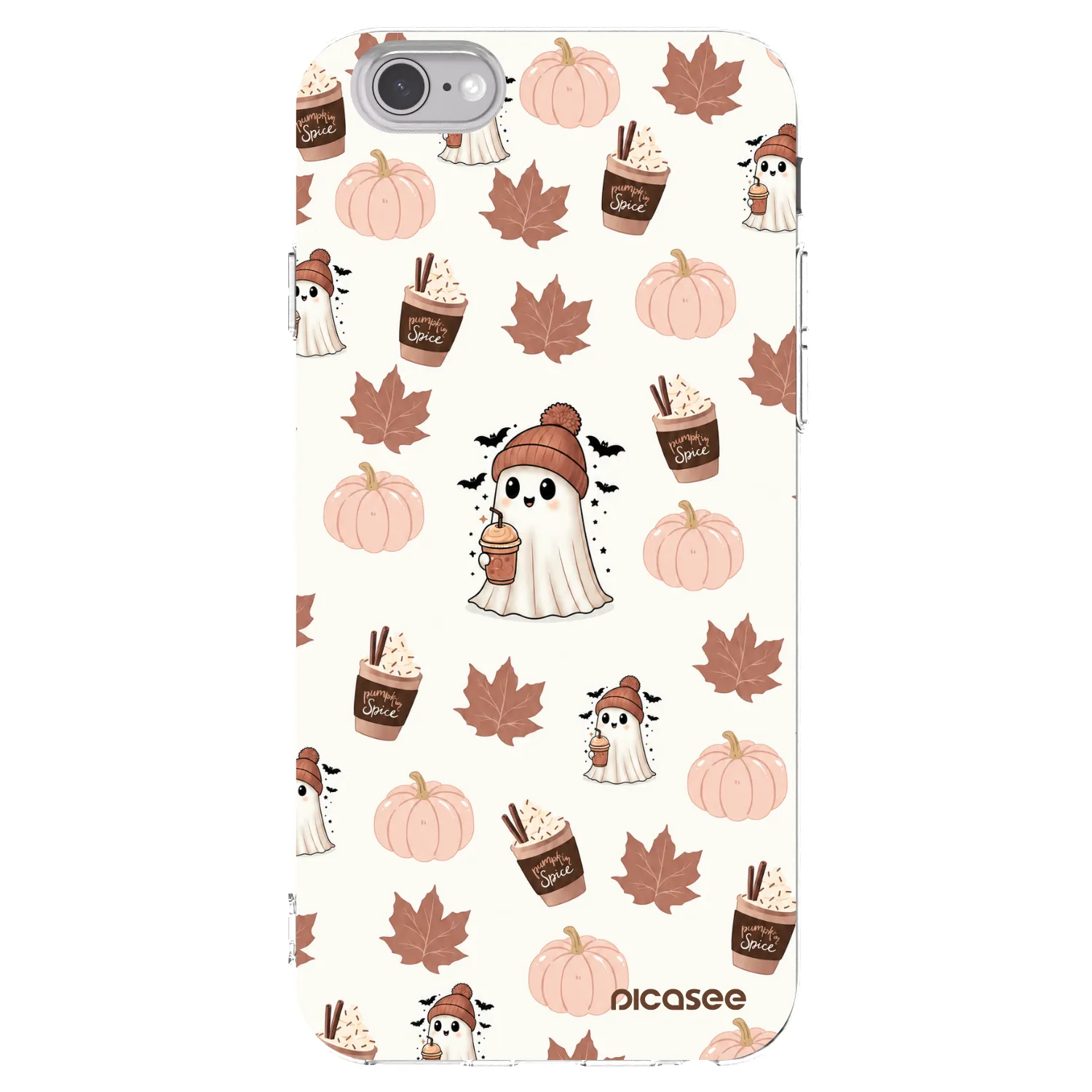 Picasee husă transparentă din silicon pentru Apple iPhone 6/6S - Pumpkin spice